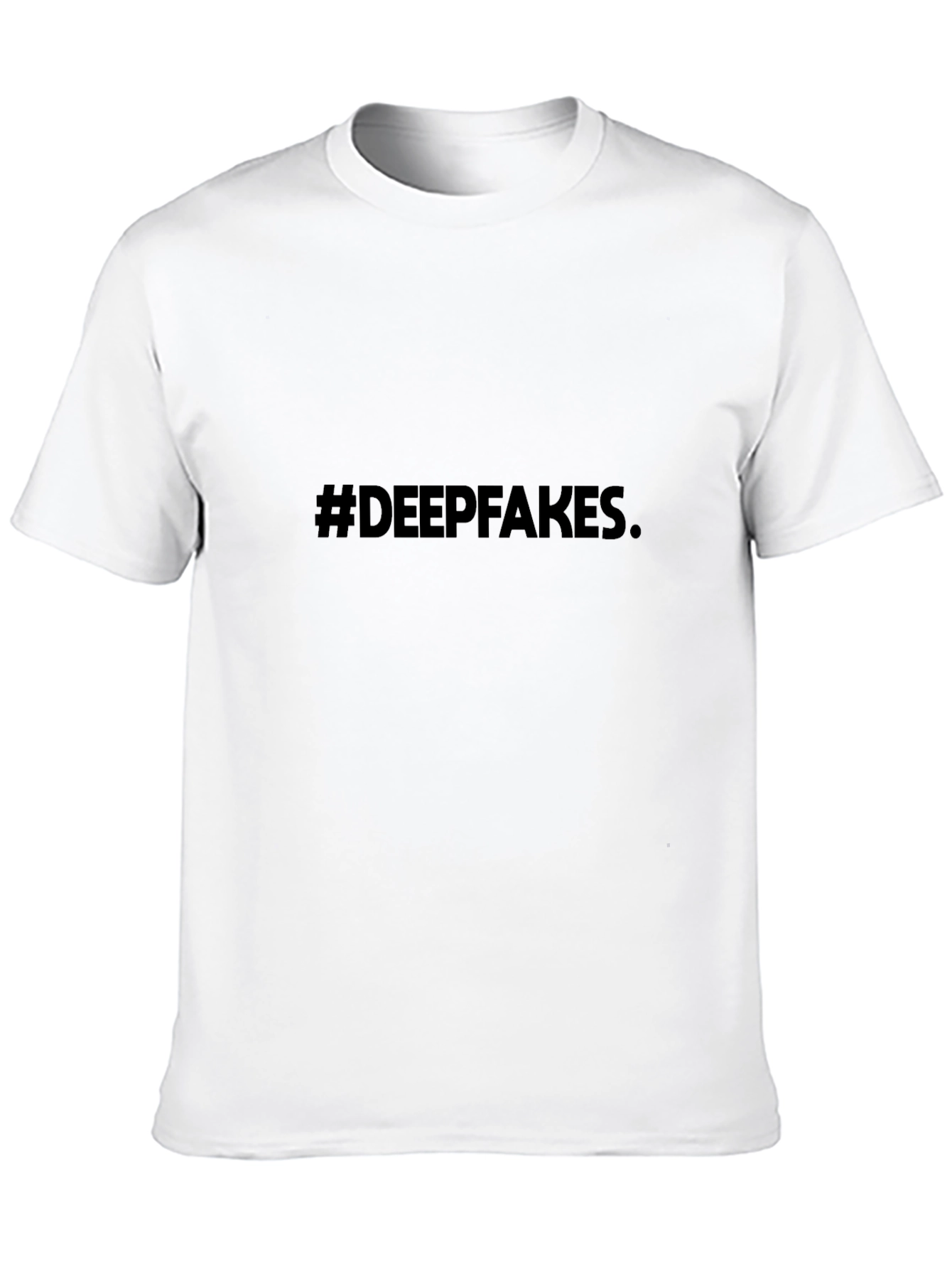 Black Deepfakes Graphic Tee - Mens Black T-Shirt view 10