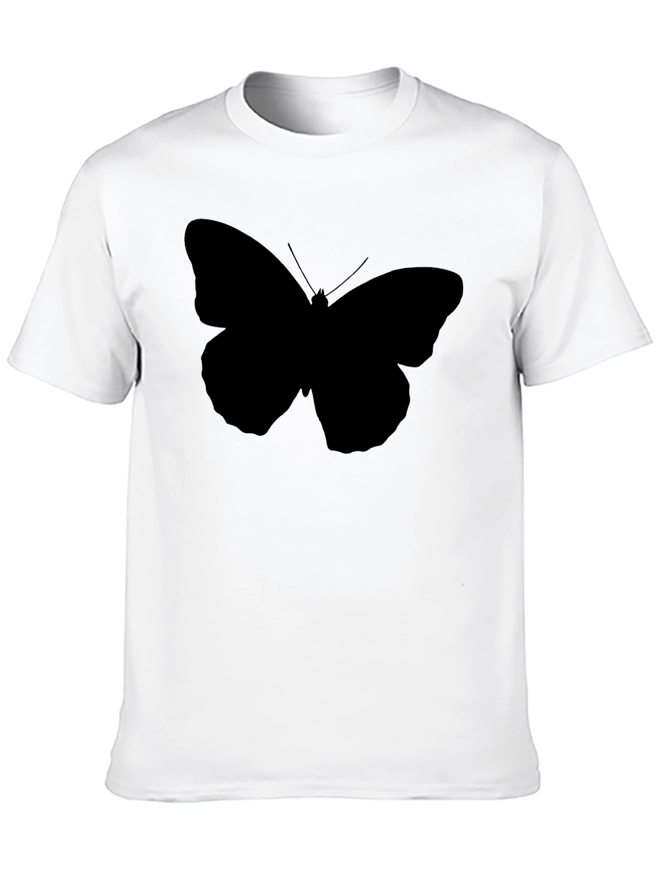 Black Black Butterfly Graphic T-Shirt - Men's Casual Tee view 10