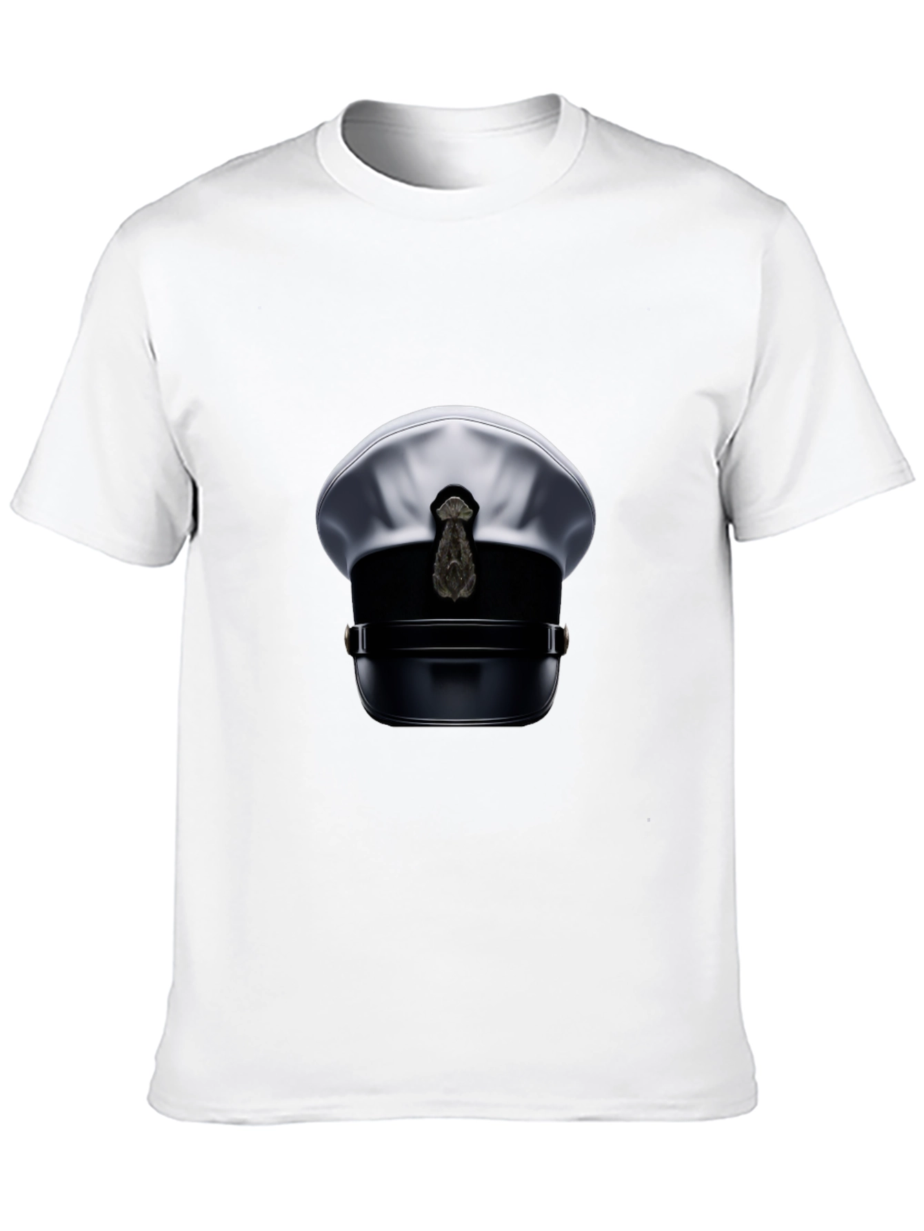 Black Novelty Pilot Hat Graphic T-Shirt view 10