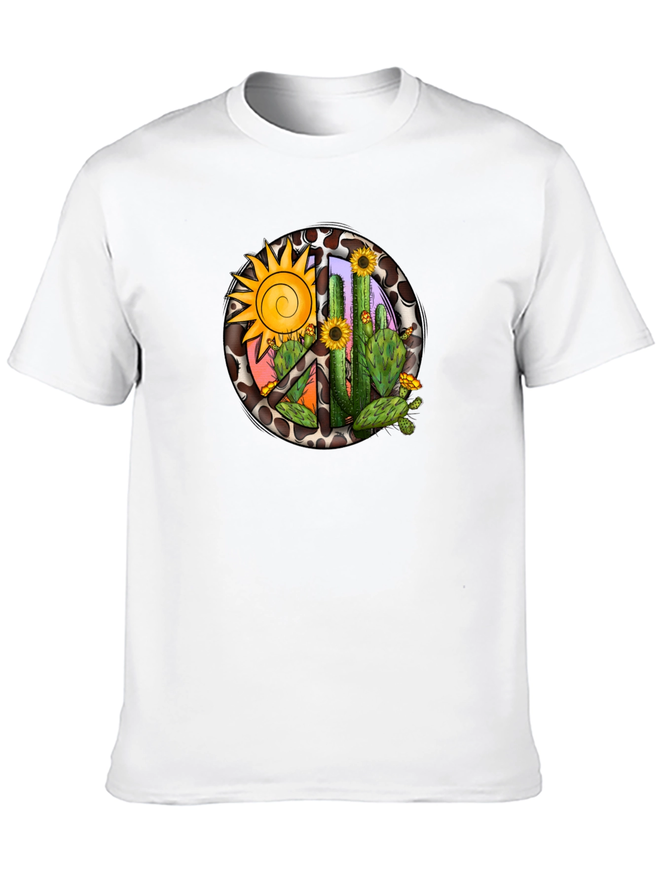 Black Cactus & Sun Graphic Tee view 10
