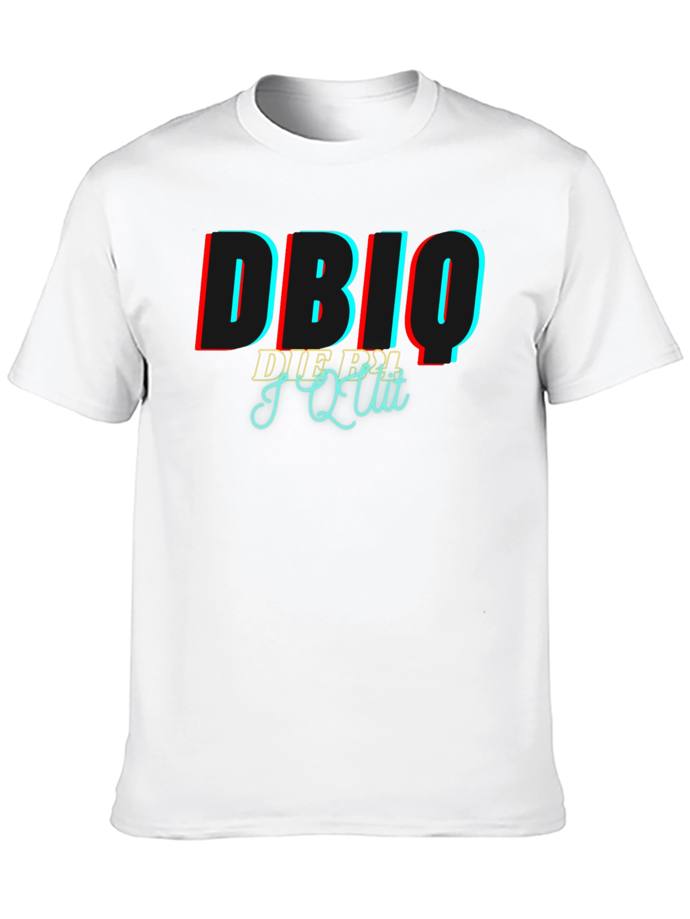 Black DBIQ I Quit Black Graphic T-Shirt view 10