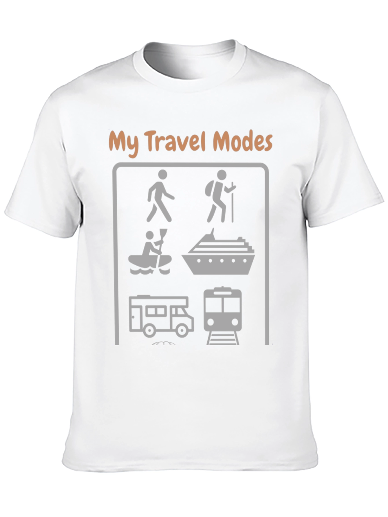 Black My Travel Modes Graphic T-Shirt view 10