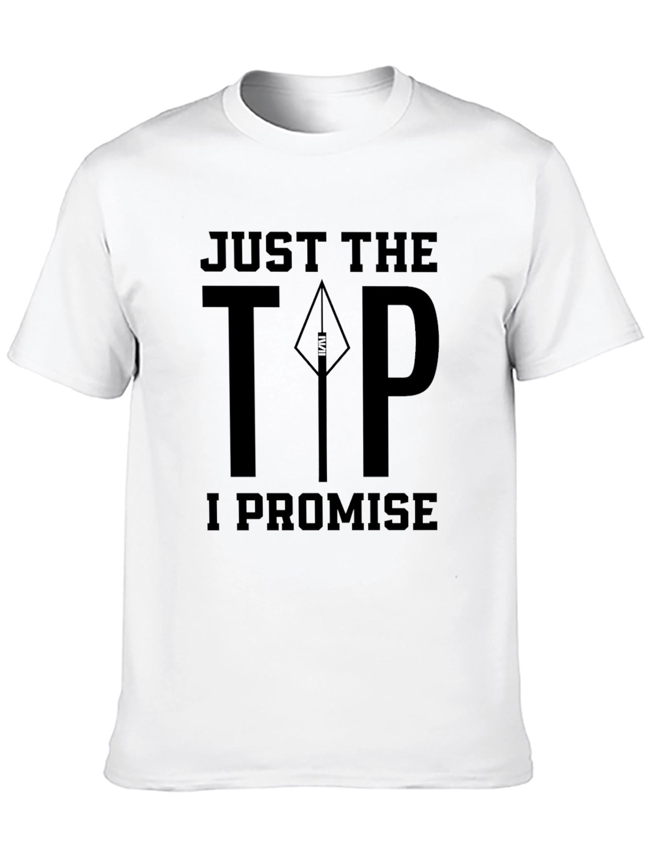 Black Just the Tip T-Shirt: Funny Novelty Graphic Tee for Adults view 10