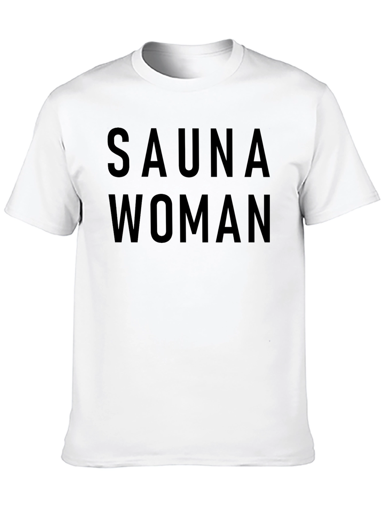 Black Sauna Woman T-Shirt - Classic Black Tee view 10