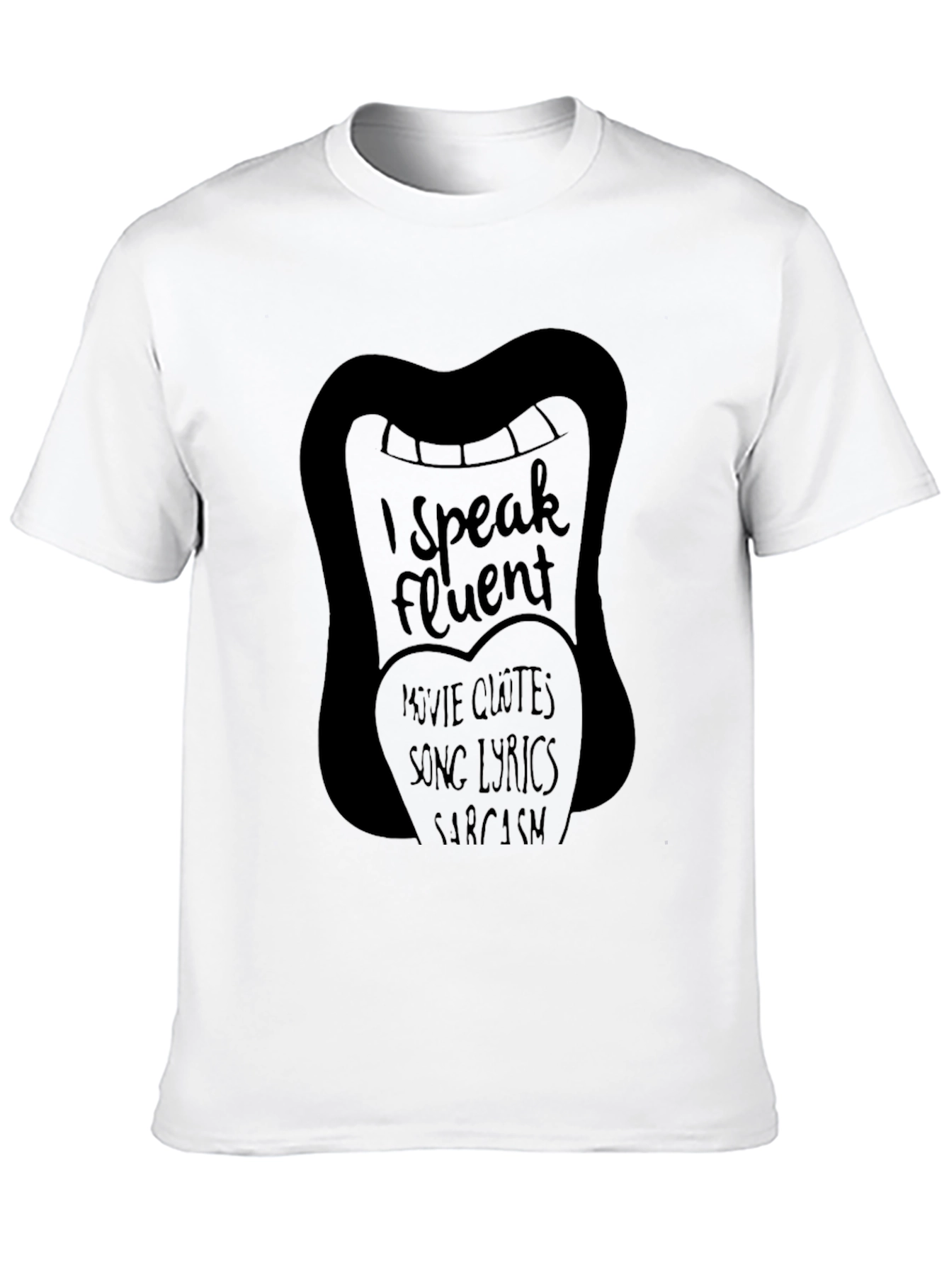 Black Fluent in Movie Quotes T-Shirt view 10