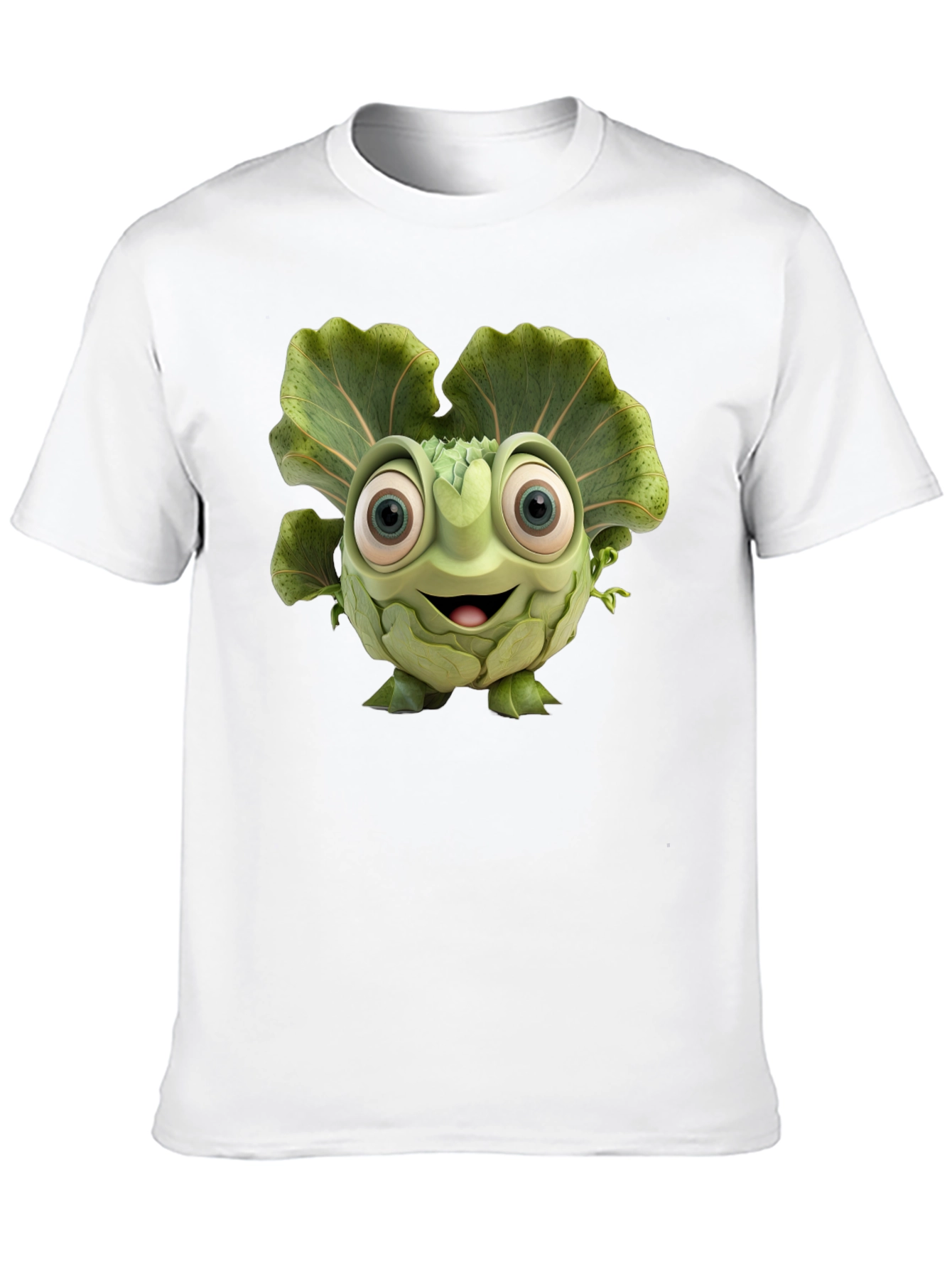 Black Artichoke Cartoon Graphic Black T-Shirt view 10