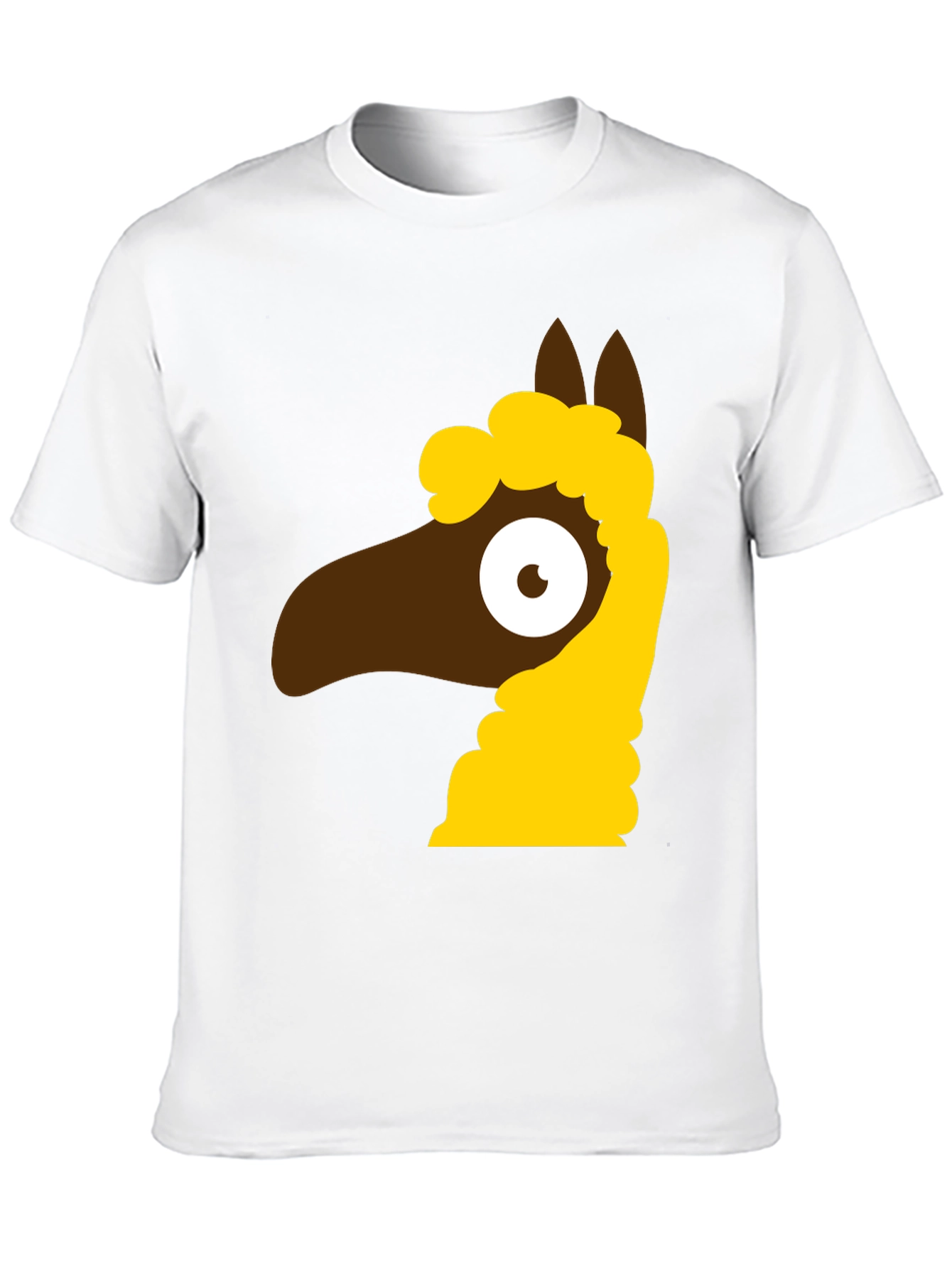 Black Cartoon Llama Graphic Tee - Black view 10