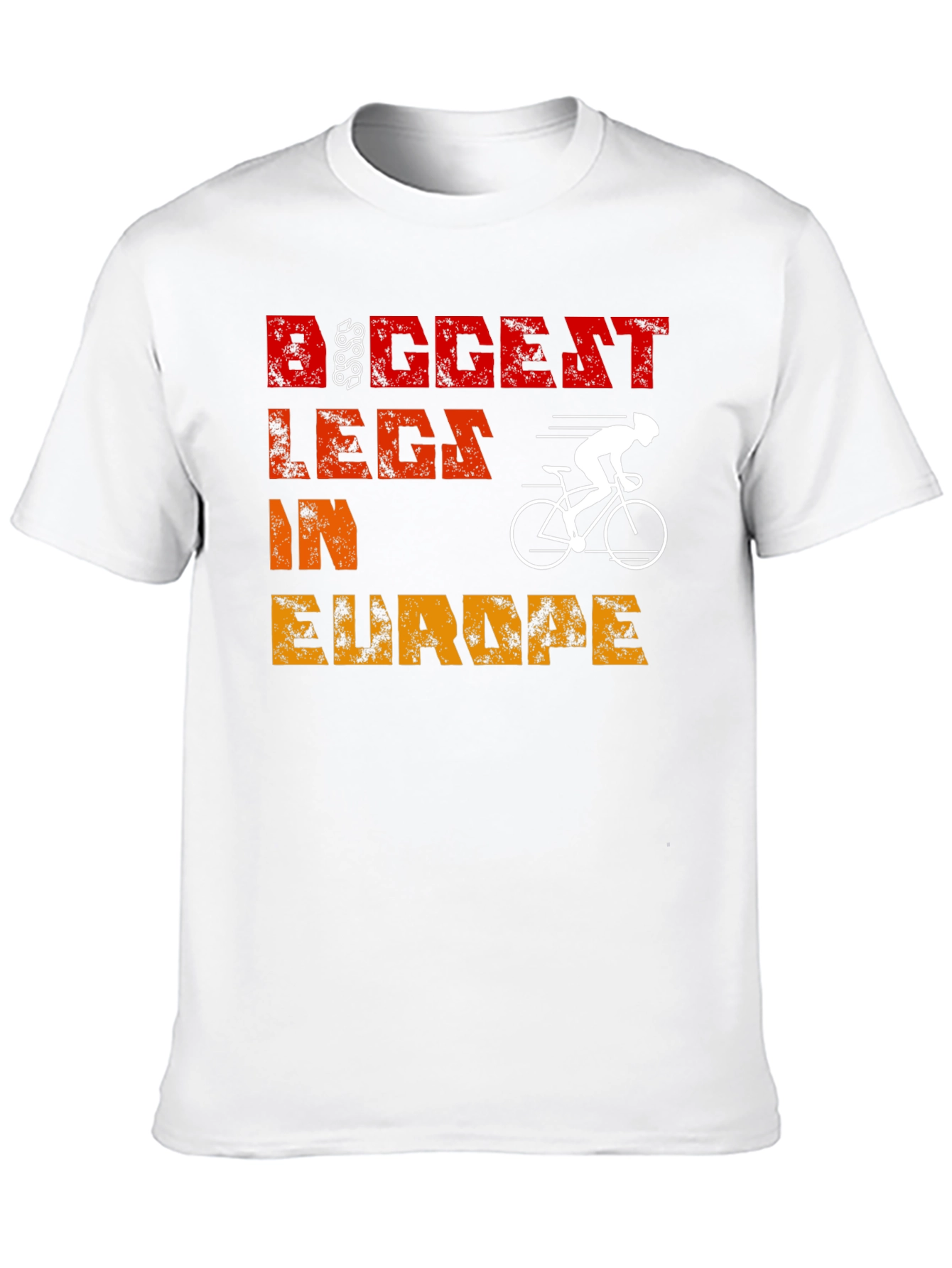 Black Biggest Legs In Europe Cycling T-Shirt view 10