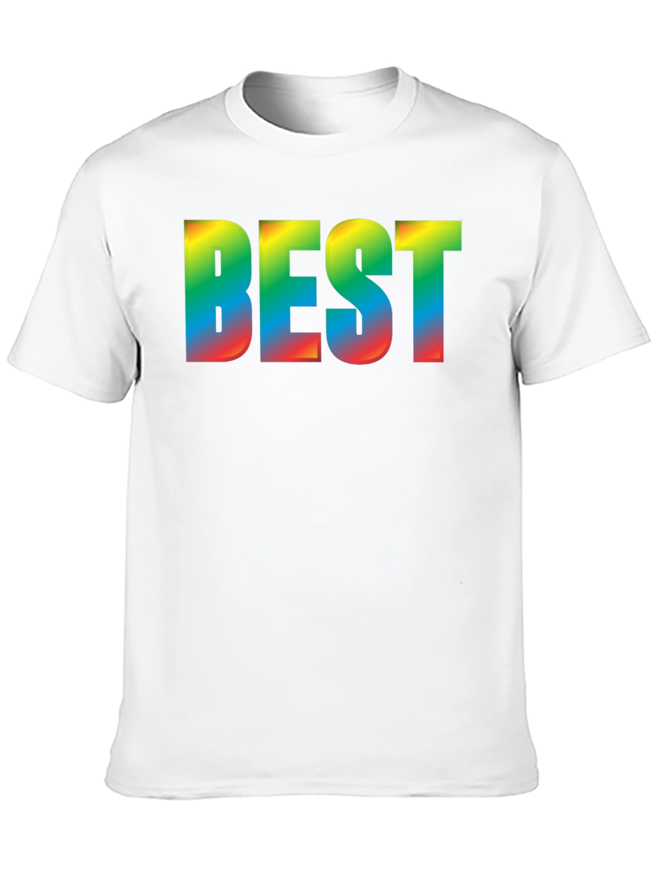 Black Rainbow BEST Graphic Black T-Shirt view 10