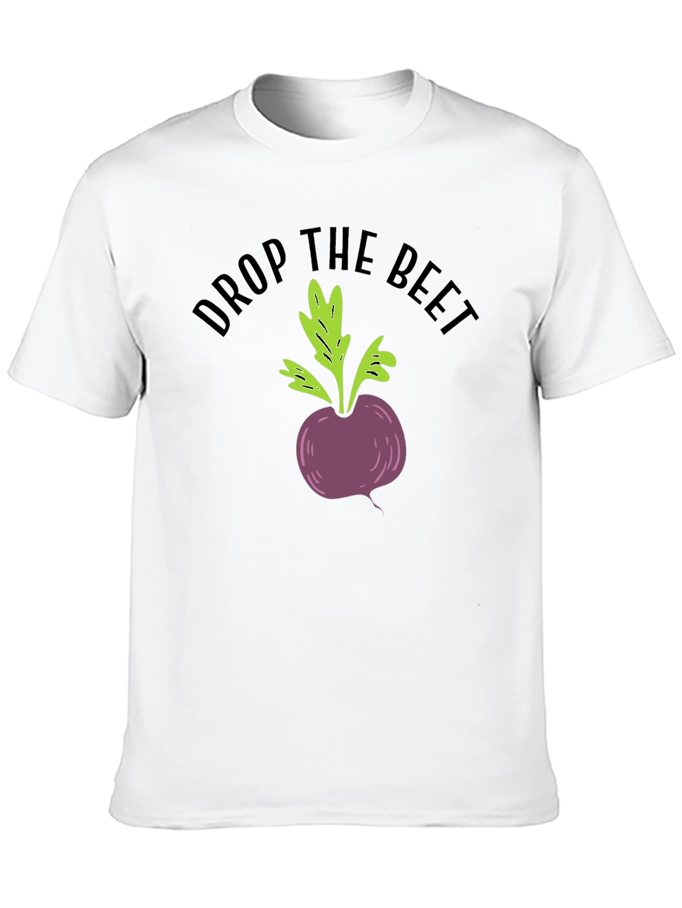 Black Drop the Beet Funny Graphic T-Shirt view 10