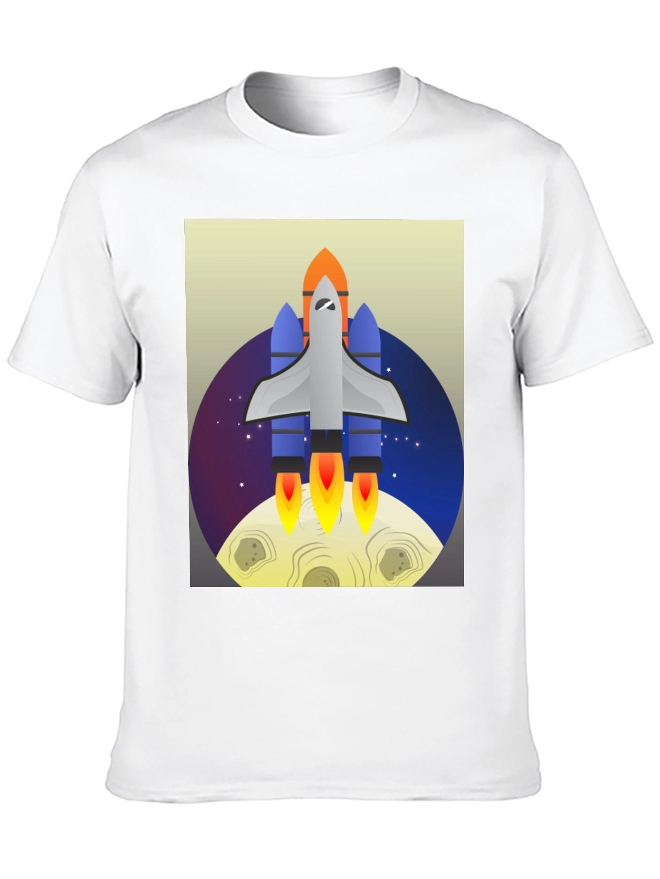Black Rocket Launch Graphic Tee - Space Adventure Shirt view 10