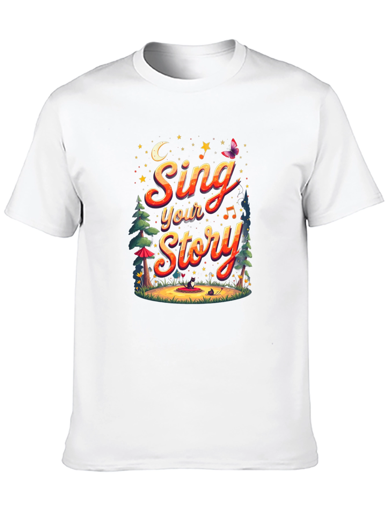 Black Sing Your Story Graphic Tee view 10