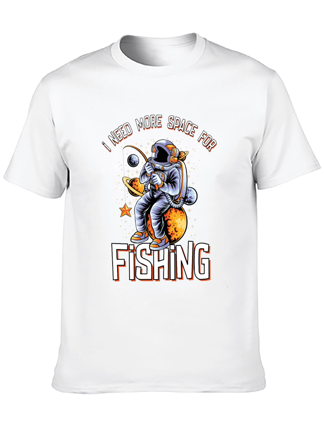 Black Space Fishing T-Shirt view 10