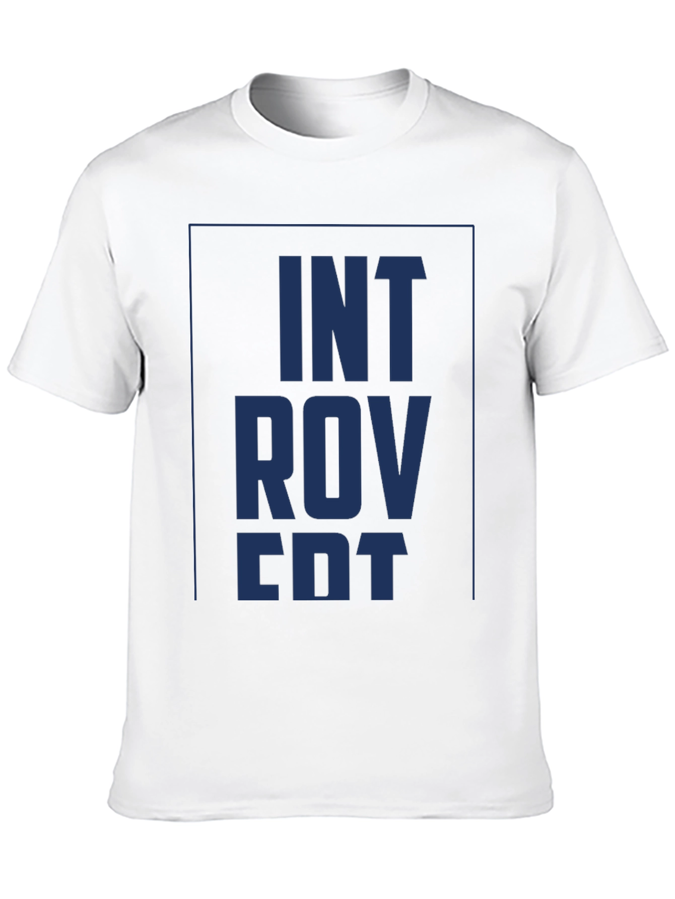 Black Introvert Graphic Tee - Soft Black Cotton Shirt view 10