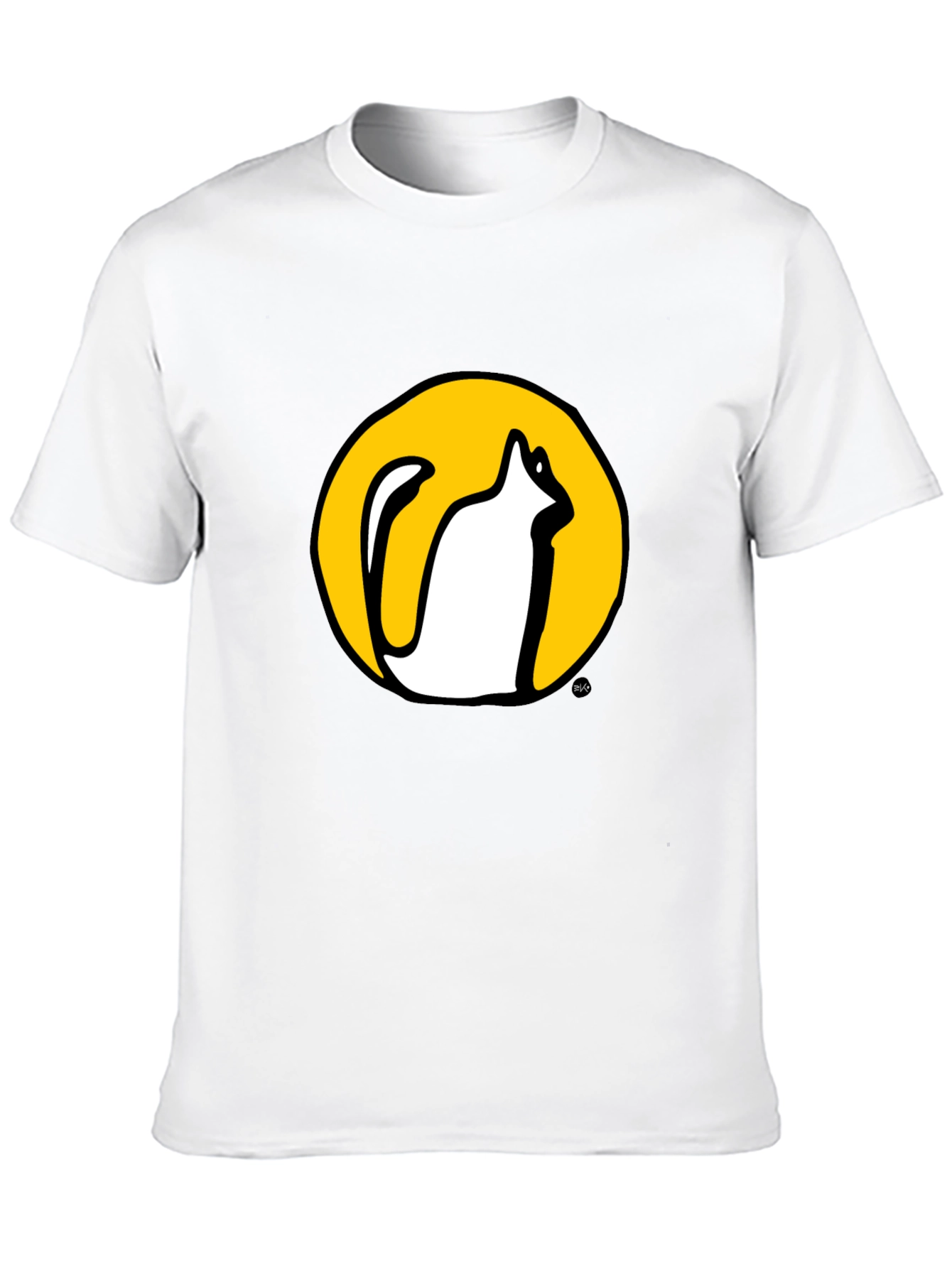 Black Cool Cat Graphic Tee - Black view 10