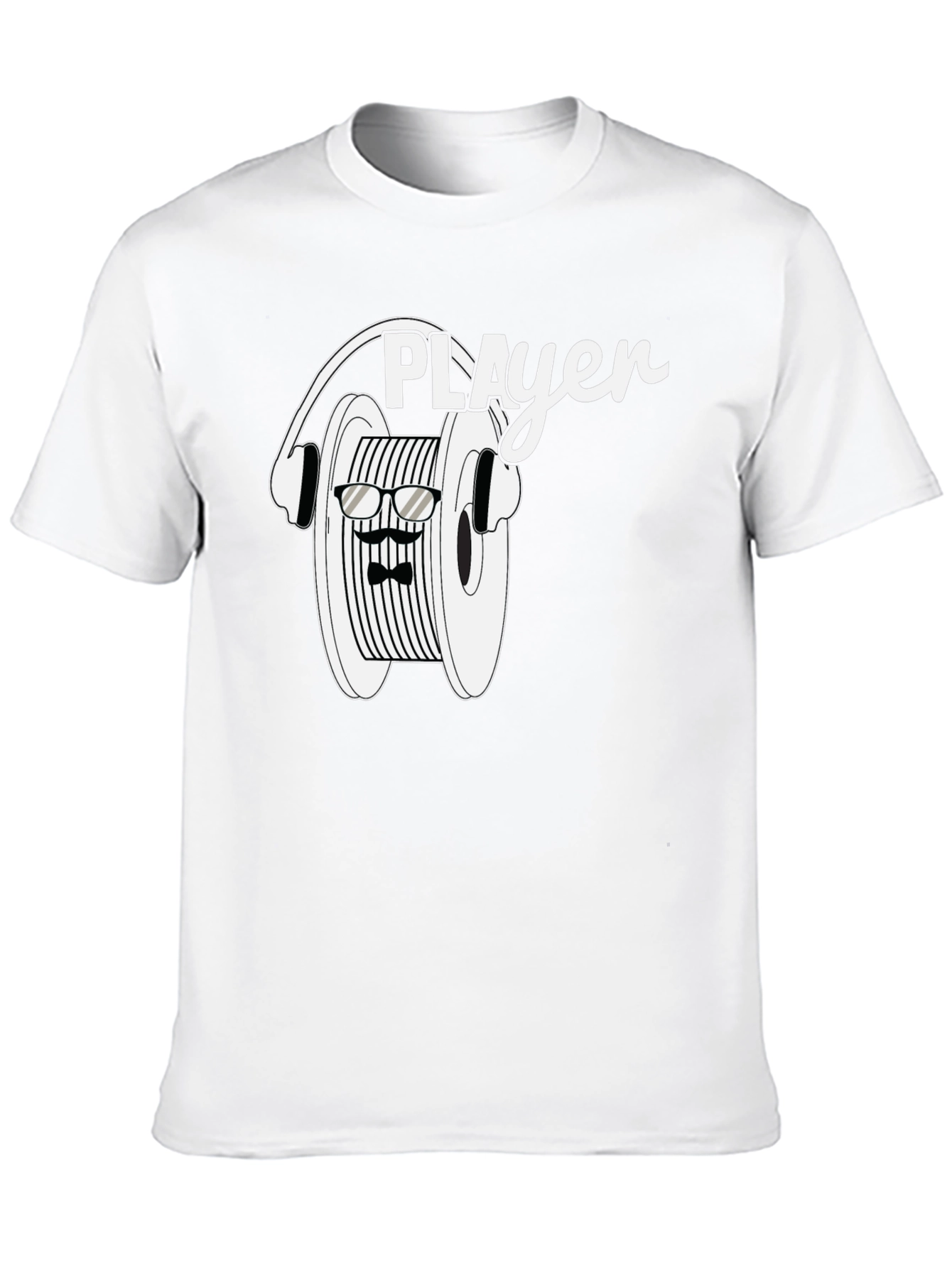 Black Cool Player Reel-to-Reel T-Shirt view 10