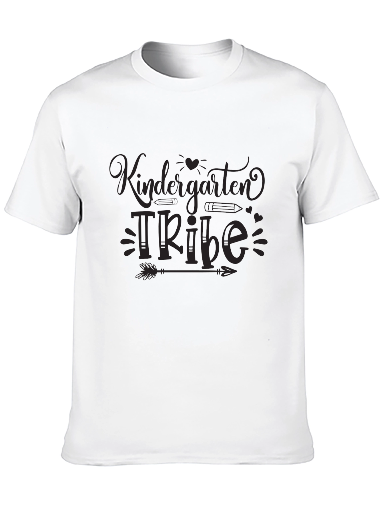 Black Kindergarten Tribe Black T-Shirt view 10