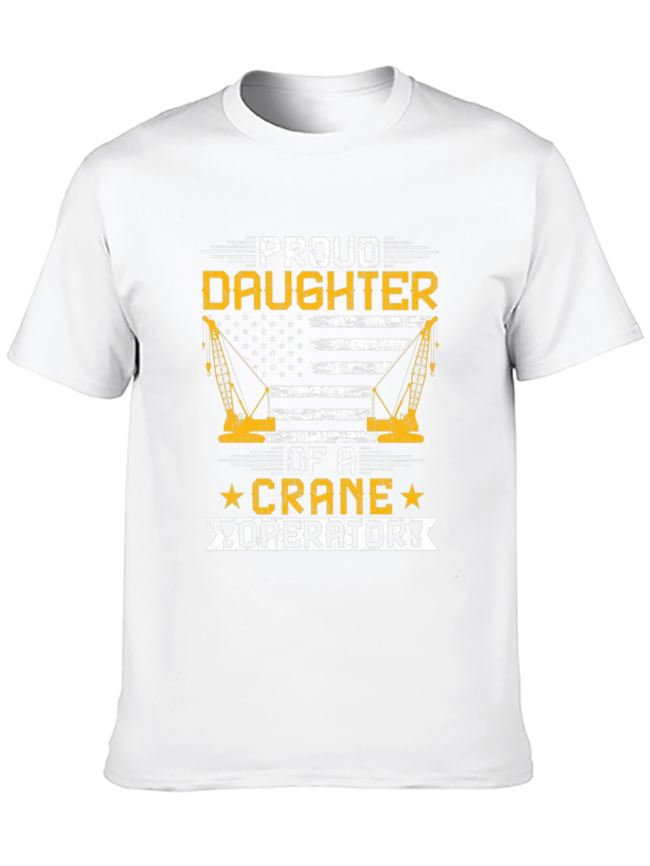 Black Proud Daughter Crane Operator T-Shirt view 10