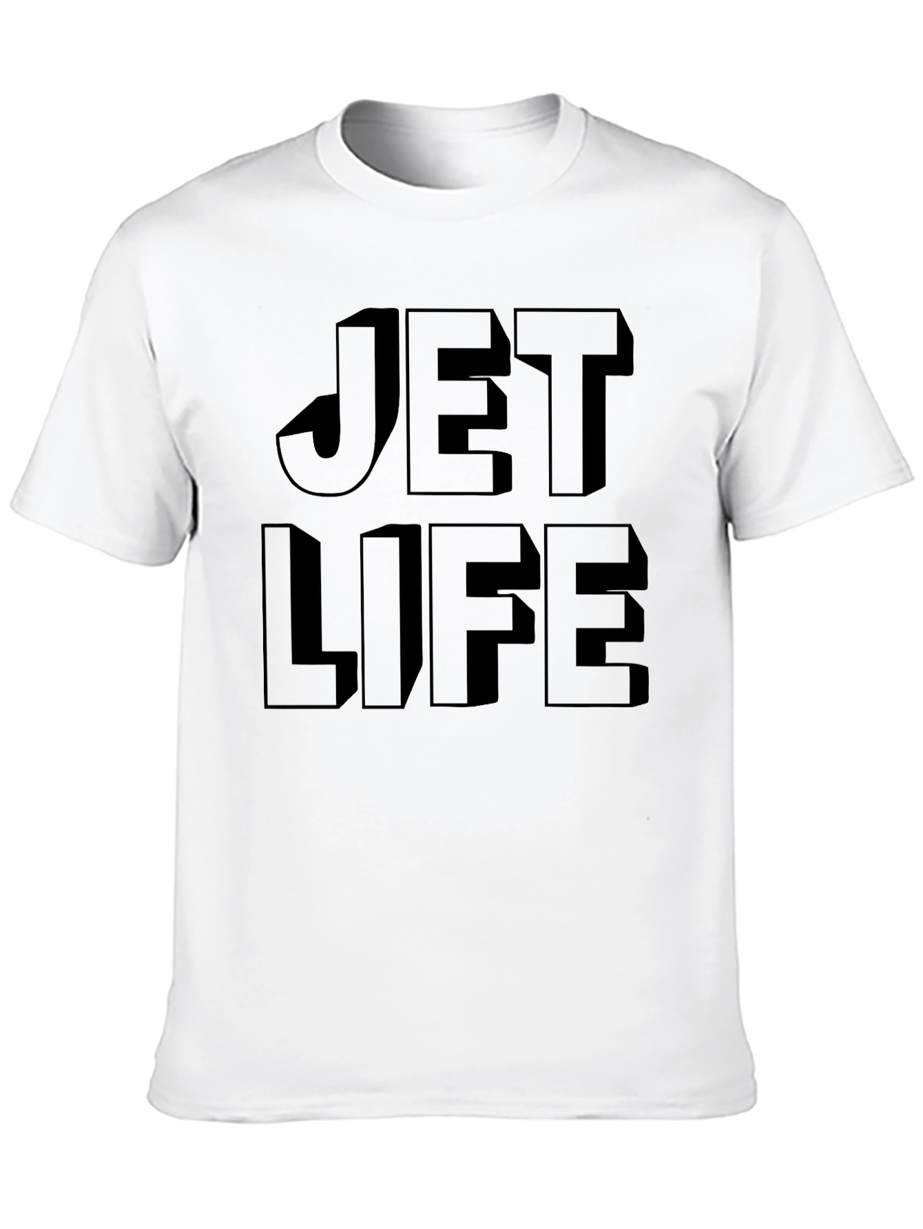 Black Jet Life Graphic Tee - Stylish Black T-Shirt view 10