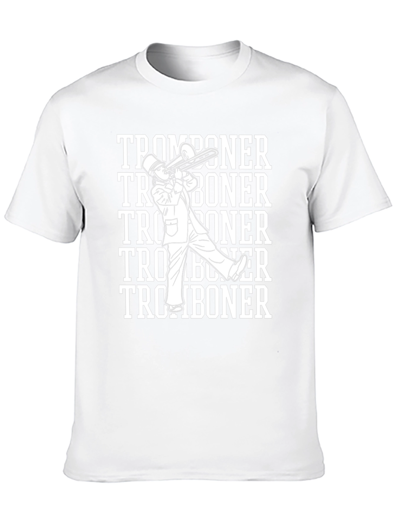 Black Tromboner T-Shirt, Band Humor Tee view 10