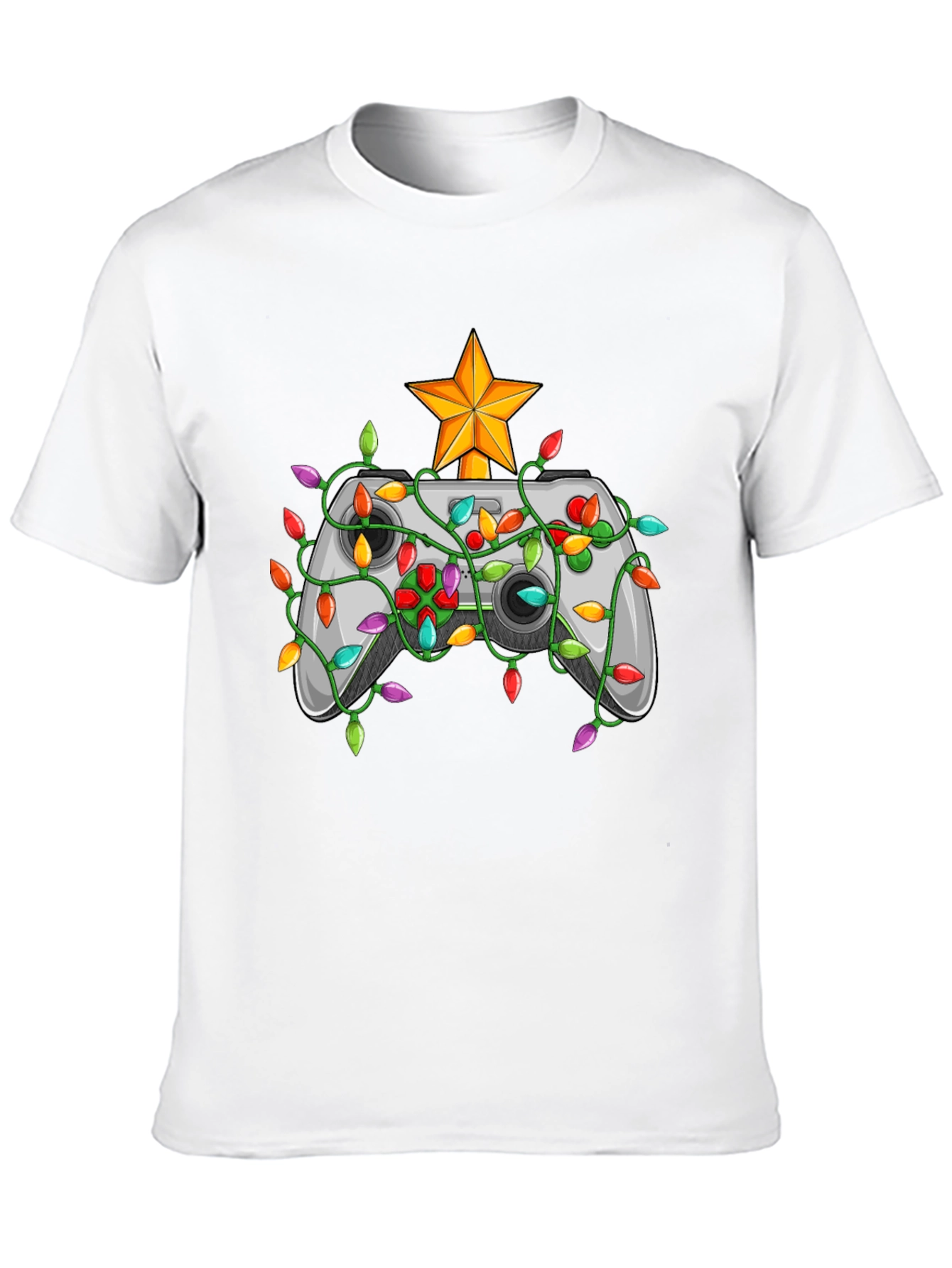 Black Gamer Christmas T-Shirt - Holiday Gaming Tee view 10