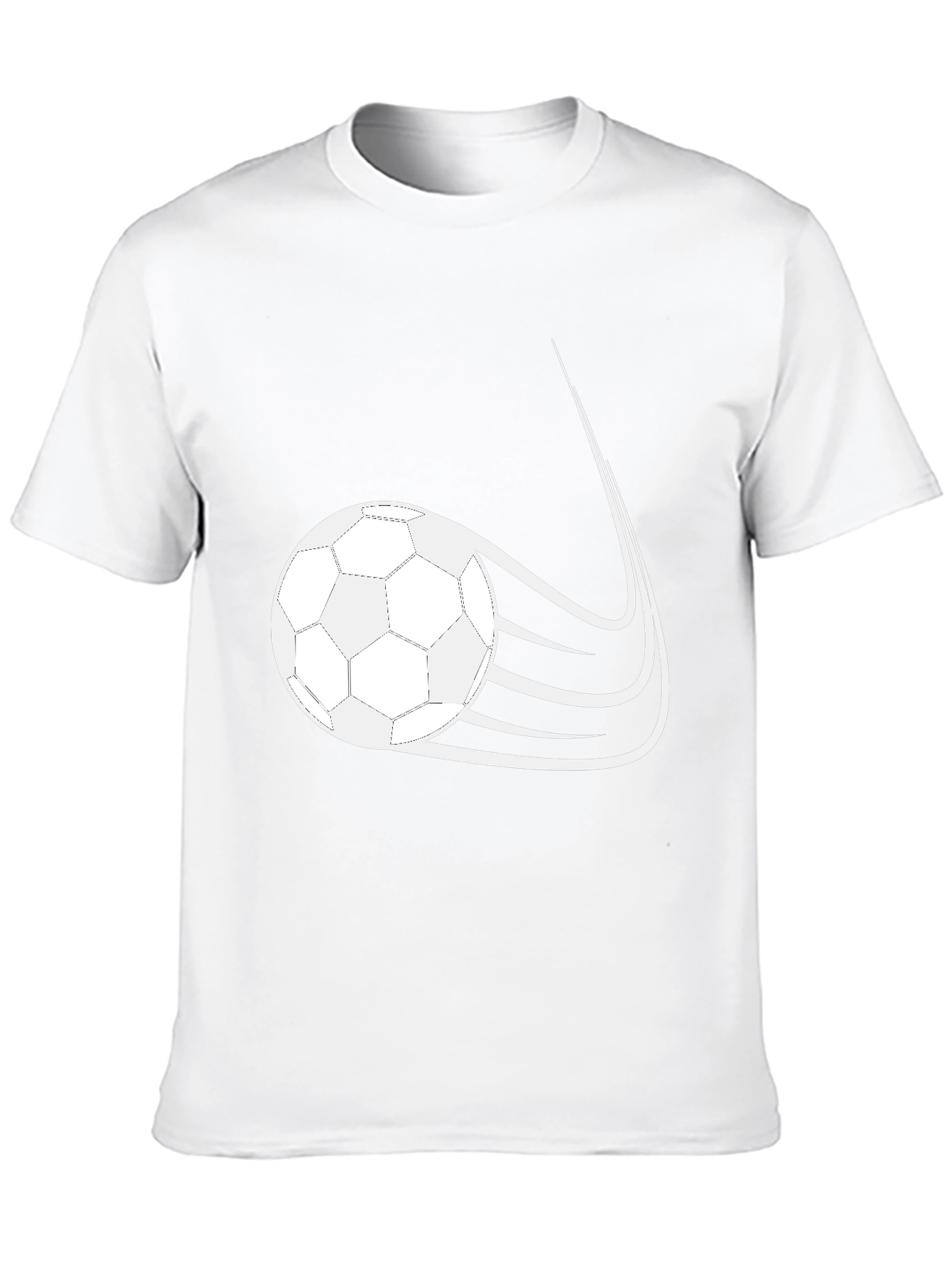 Soccer Ball Graphic Black T-Shirt - 10
