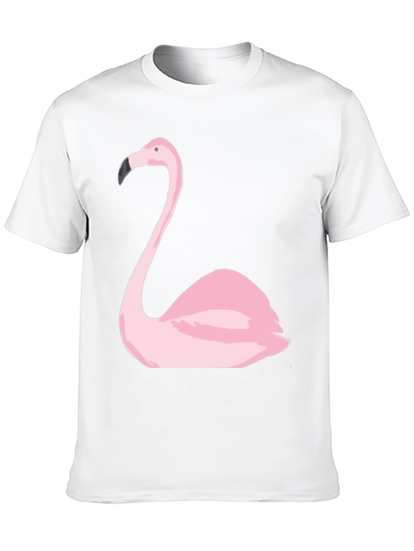 Black Flamingo Graphic Tee - Black Cotton Casual Shirt view 10