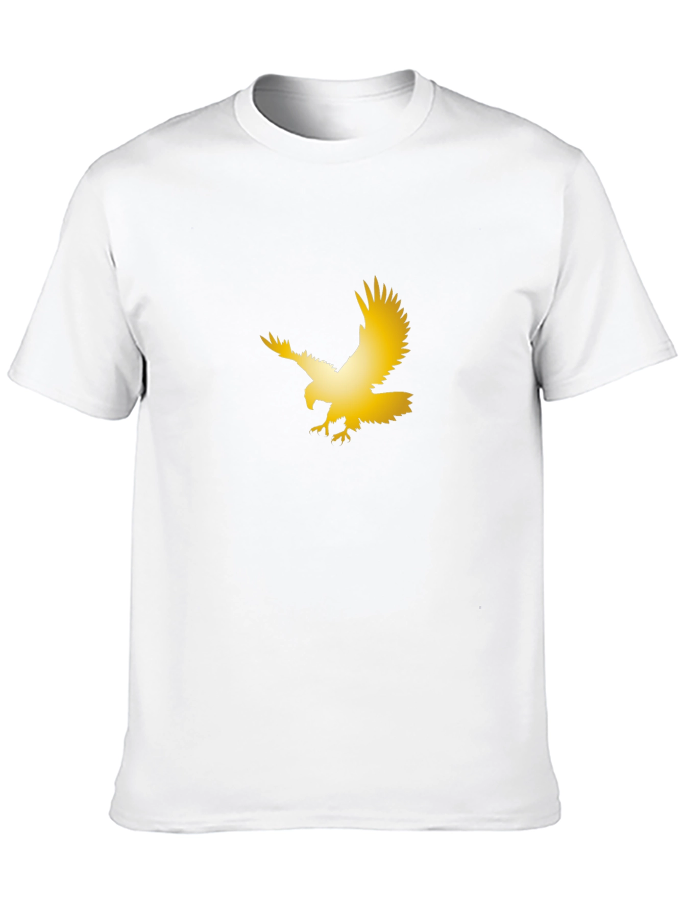 Black Golden Eagle Graphic Black T-Shirt view 10