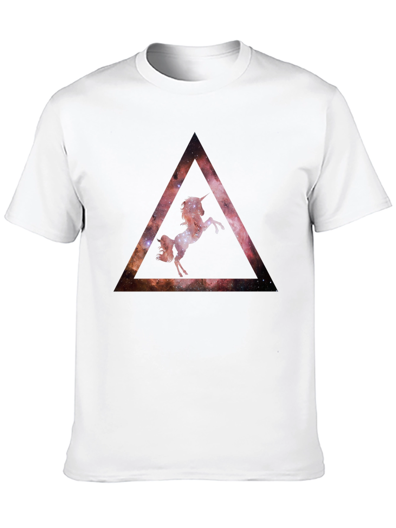 Black Cosmic Unicorn Graphic Tee - Black Cotton Shirt view 10