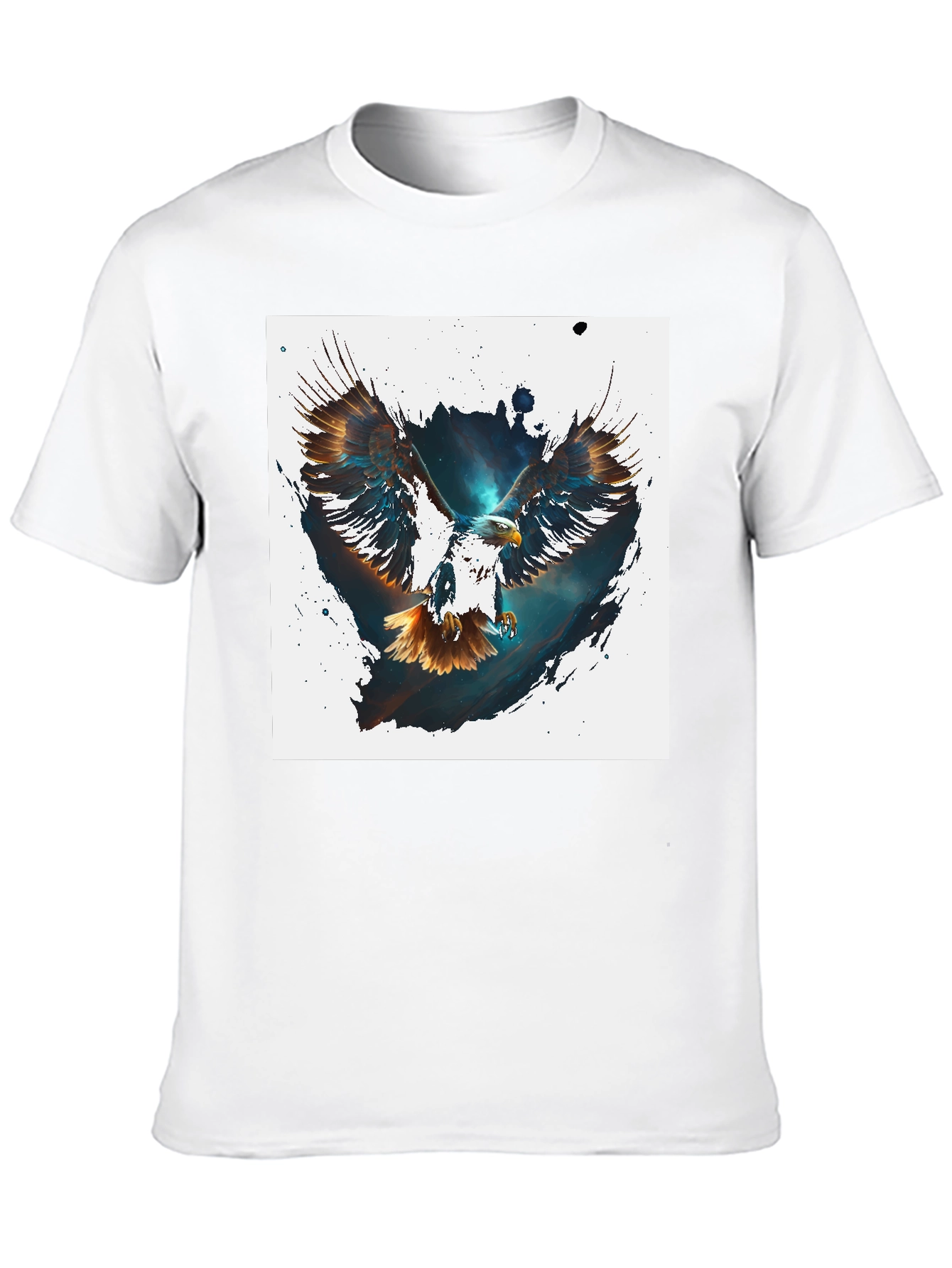Black Eagle Graphic Tee - Men's Black T-Shirt view 10