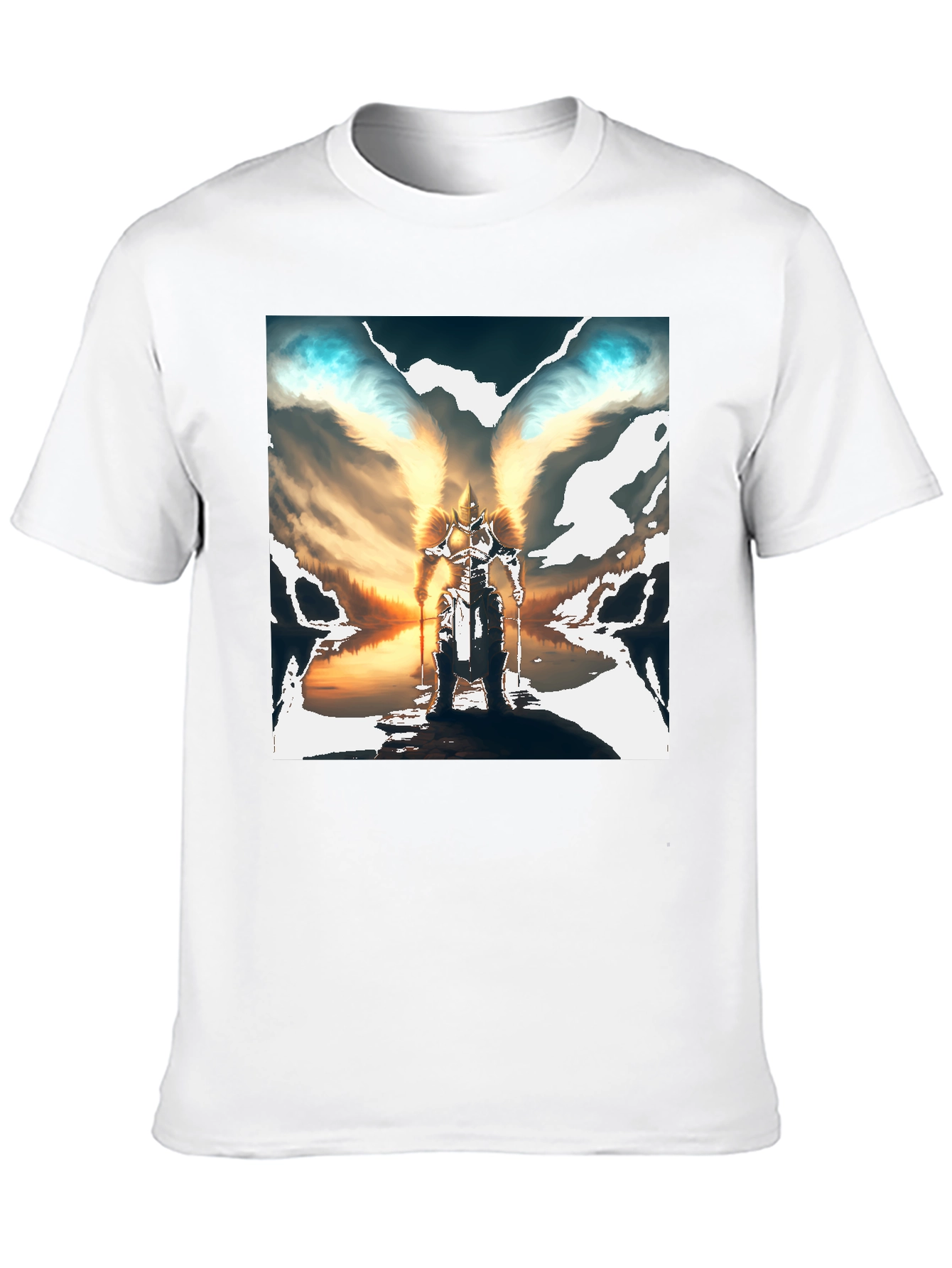 Black Winged Warrior Graphic Tee view 10