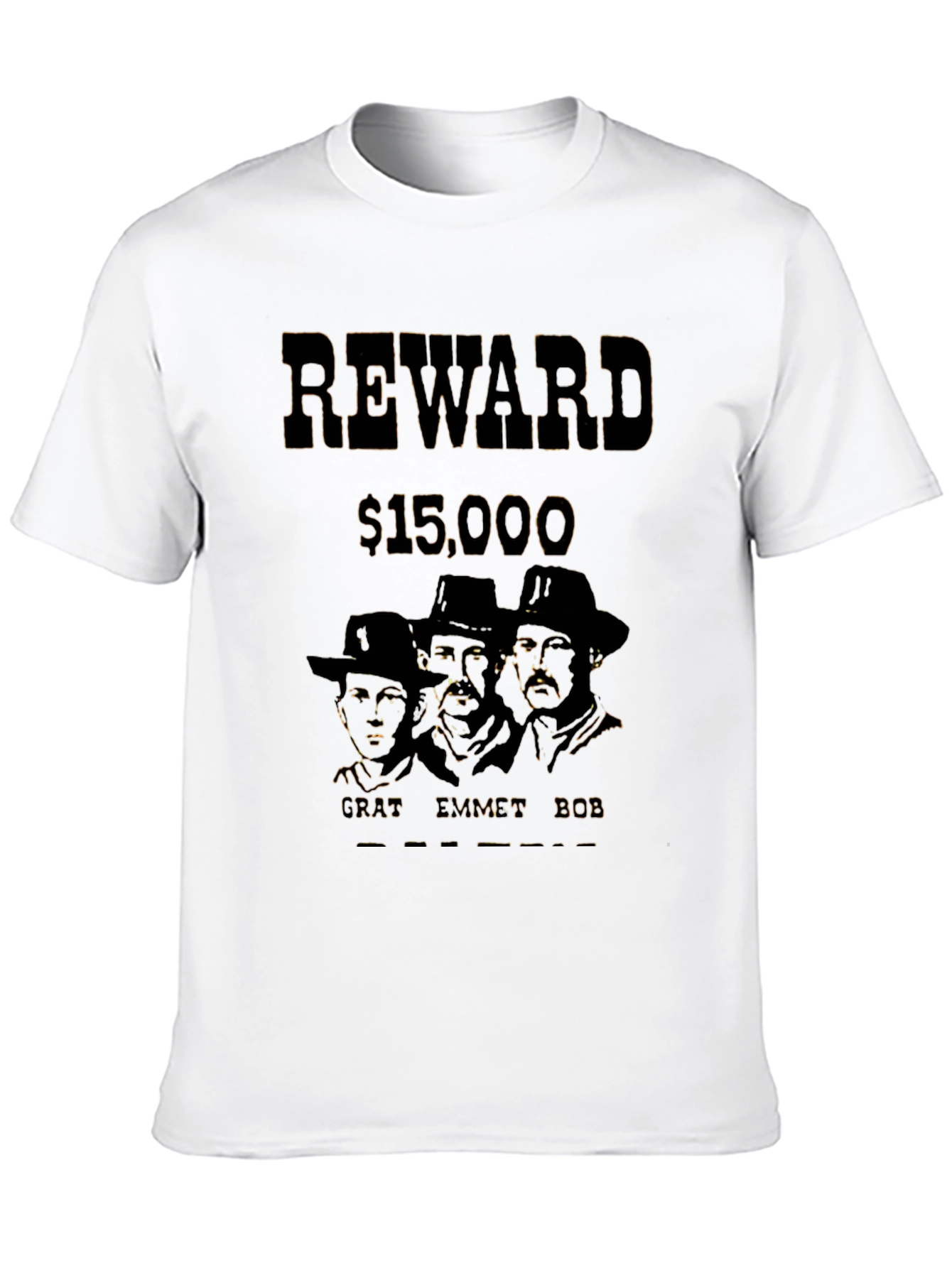 Black Vintage Reward T-Shirt - Cratt Emmett Bob view 10