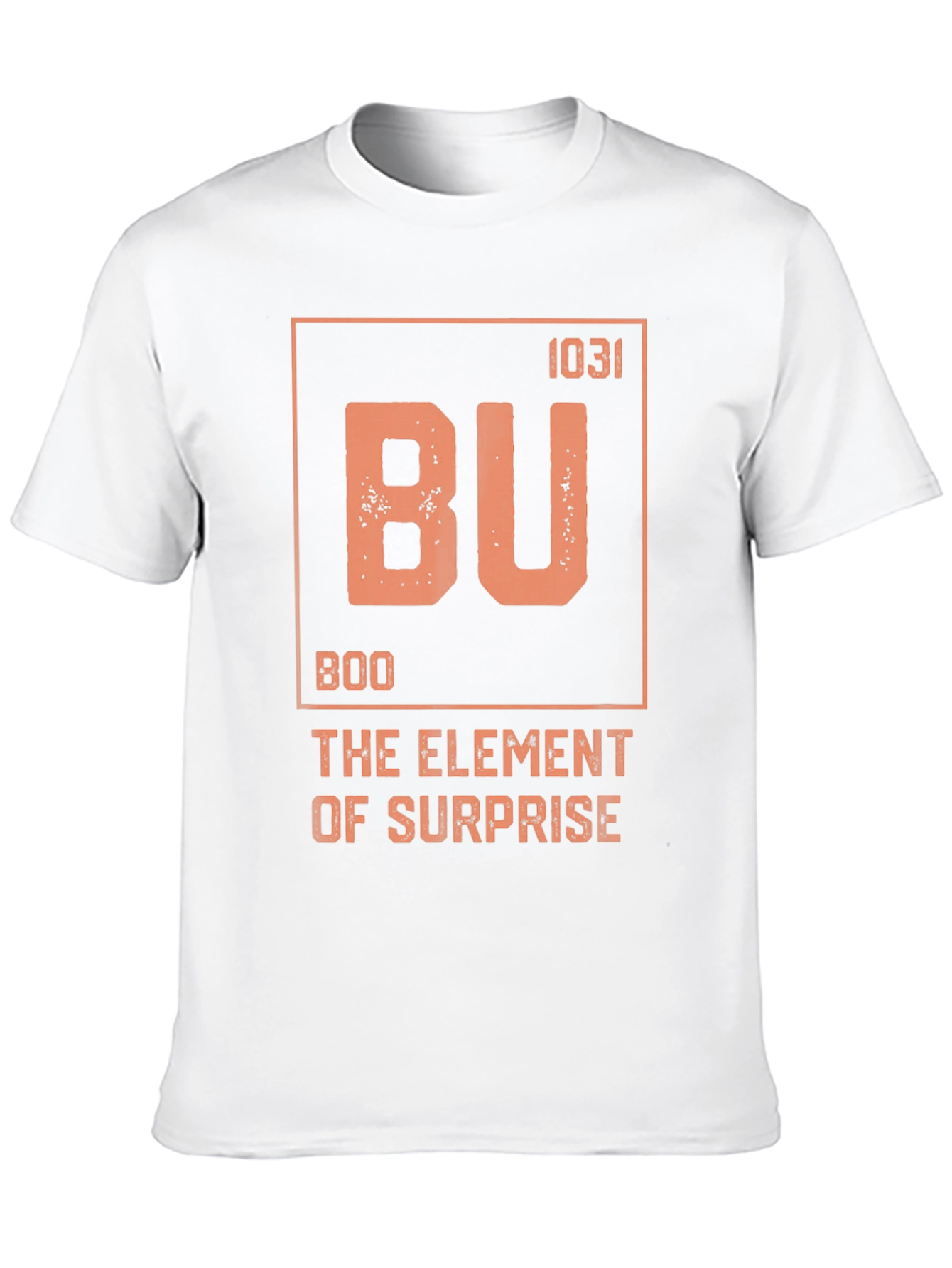 Black Boo Element of Surprise T-Shirt - Funny Halloween Tee view 10