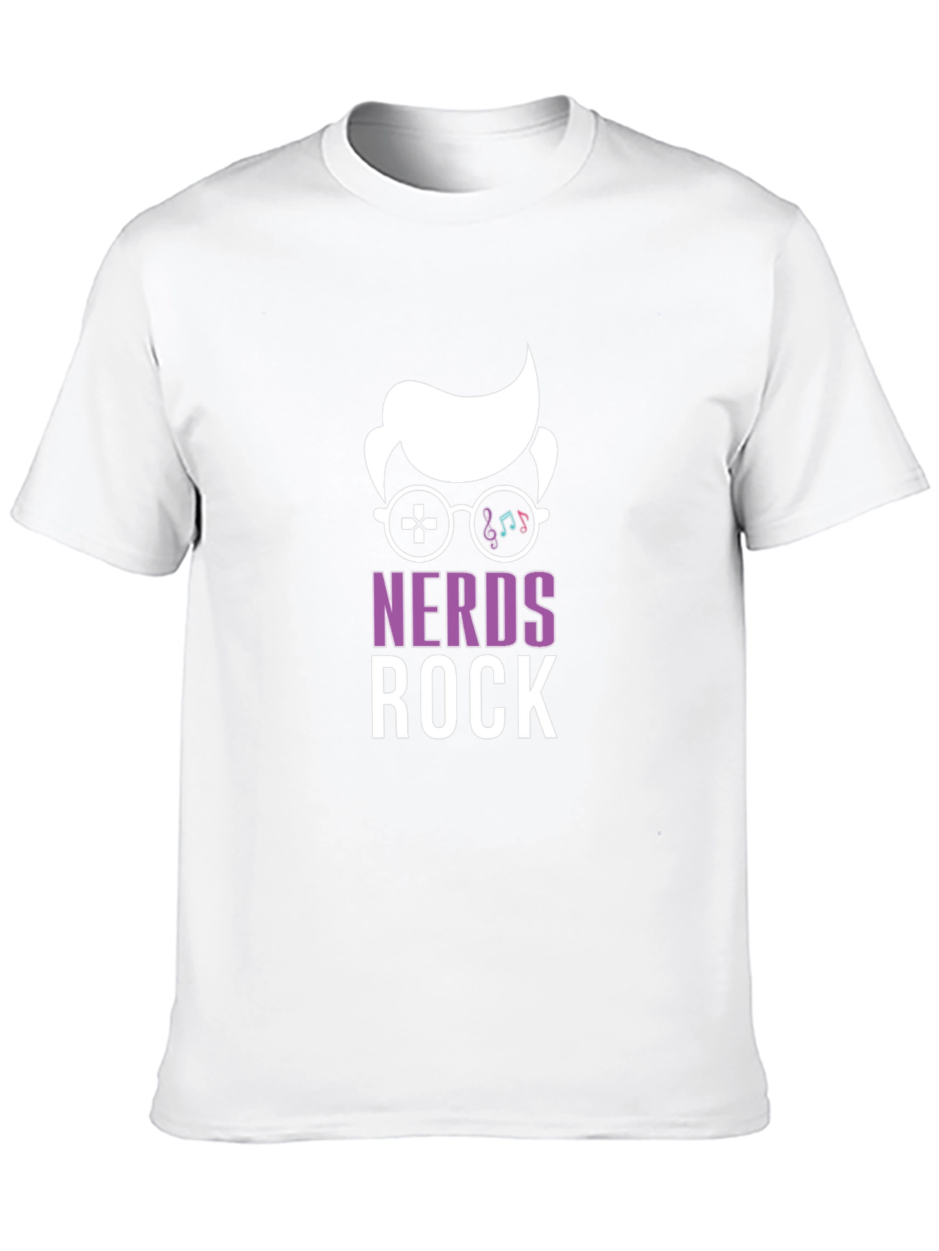 Black Nerds Rock Graphic T-Shirt - Gamer & Music Lover Tee view 10