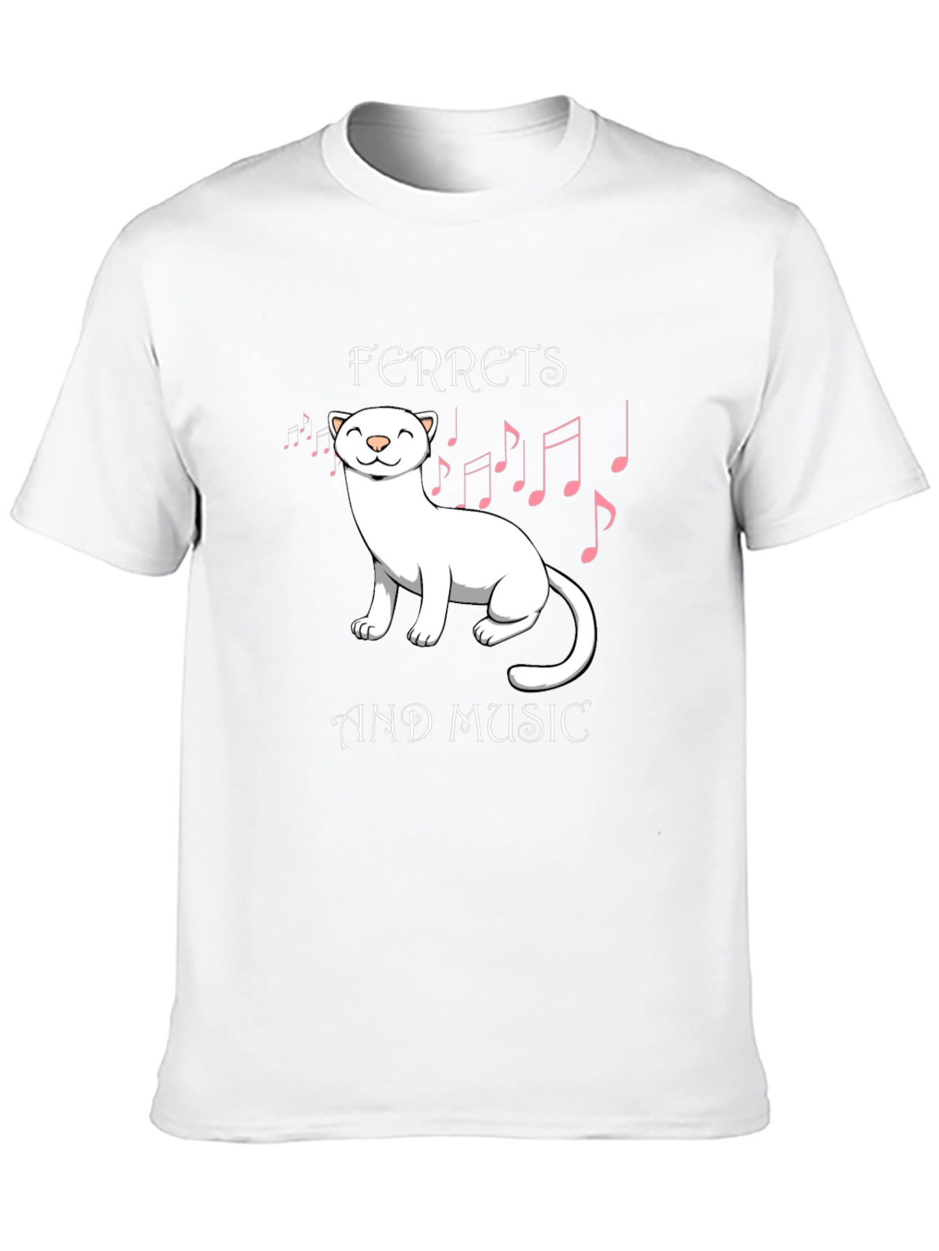 Black Ferret and Music Graphic Tee view 10