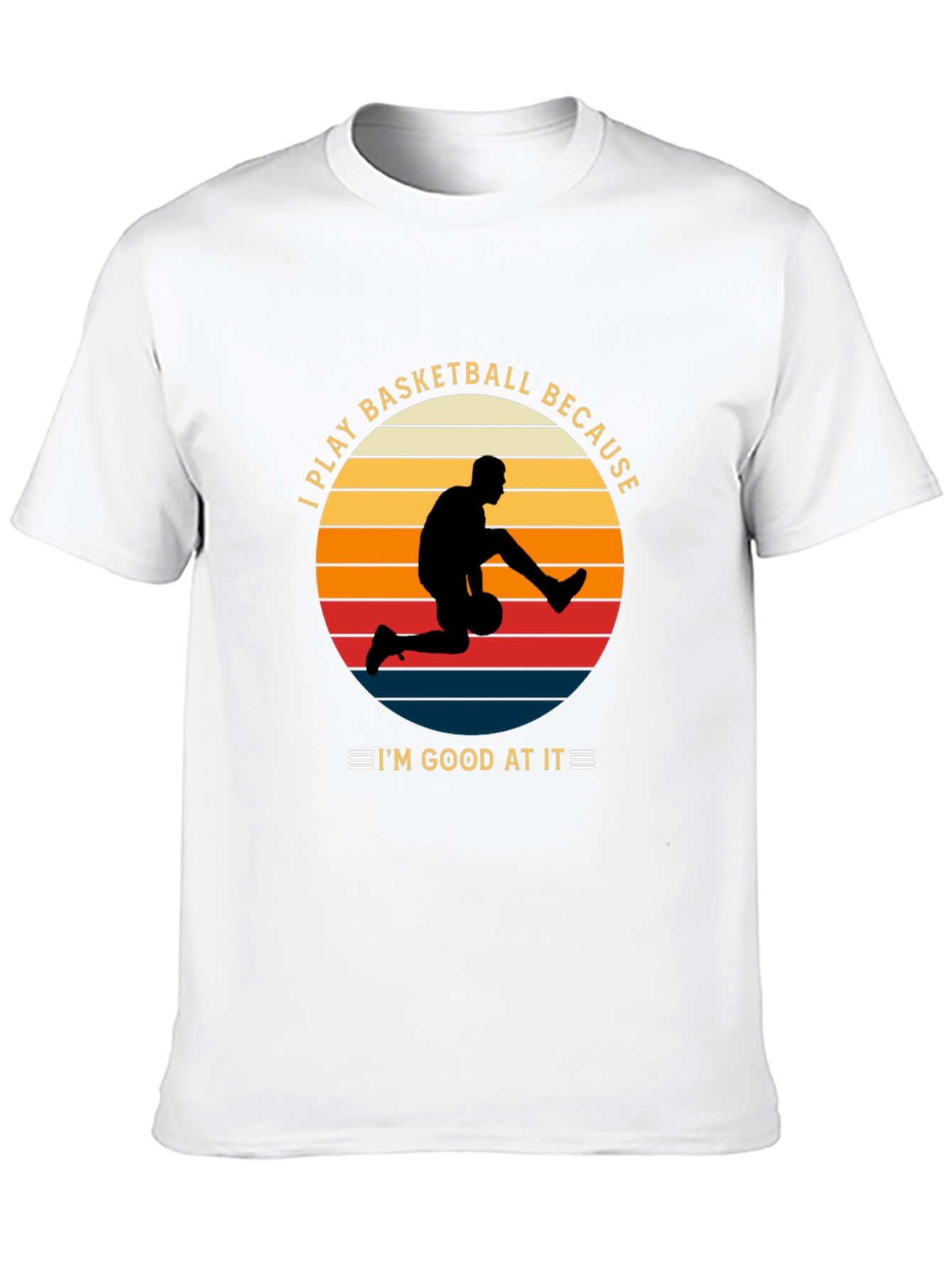 Black Basketball Player Graphic T-Shirt, I'm Good At It view 10