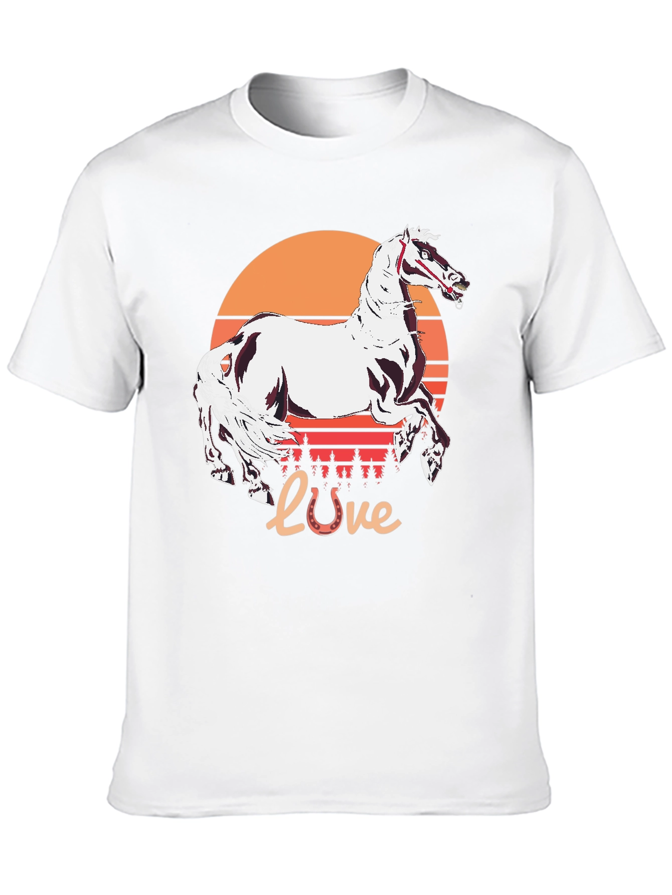 Horse Love Sunset Graphic Tee - 10
