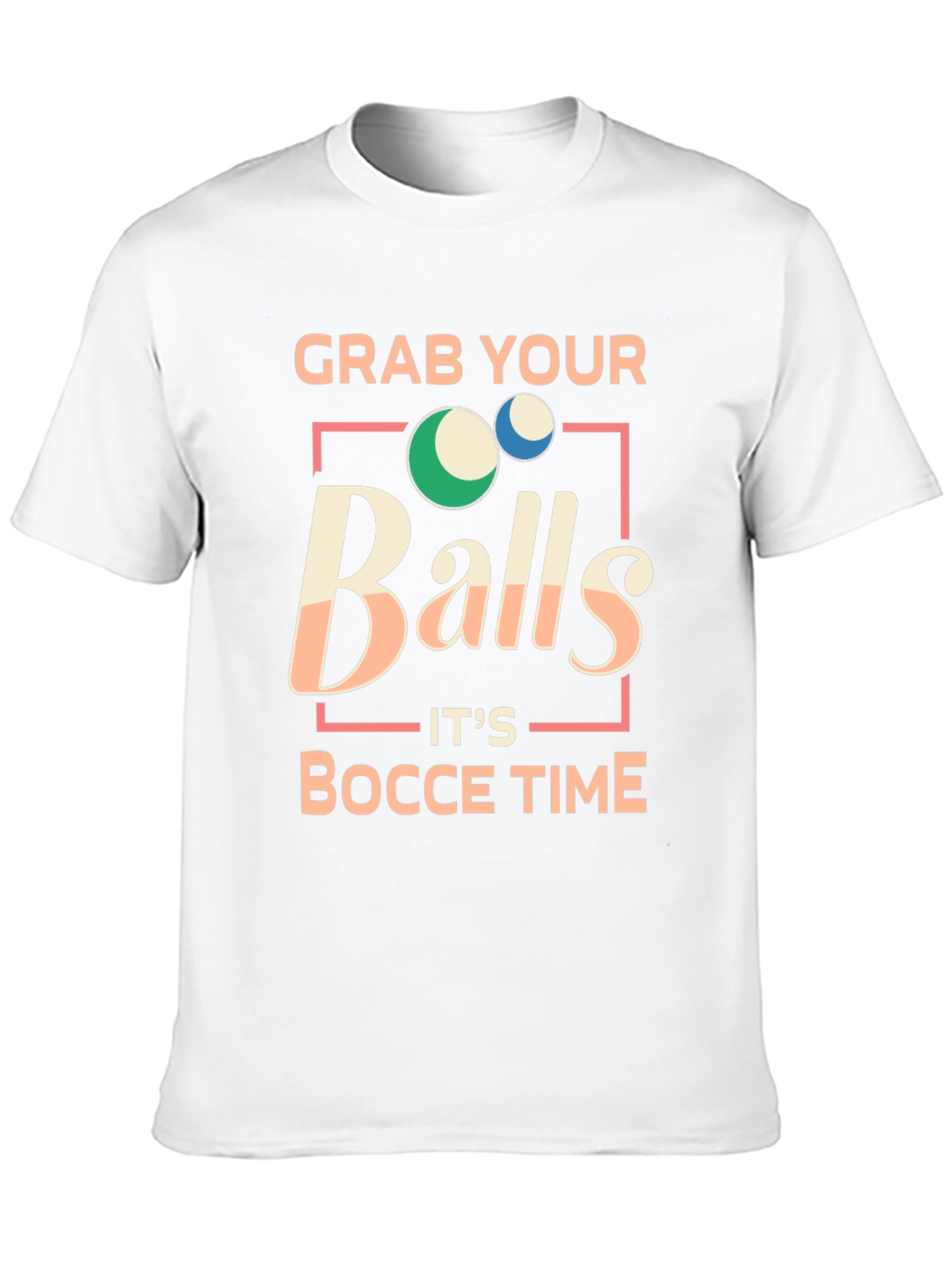Black Grab Your Balls Bocce Time T-Shirt view 10