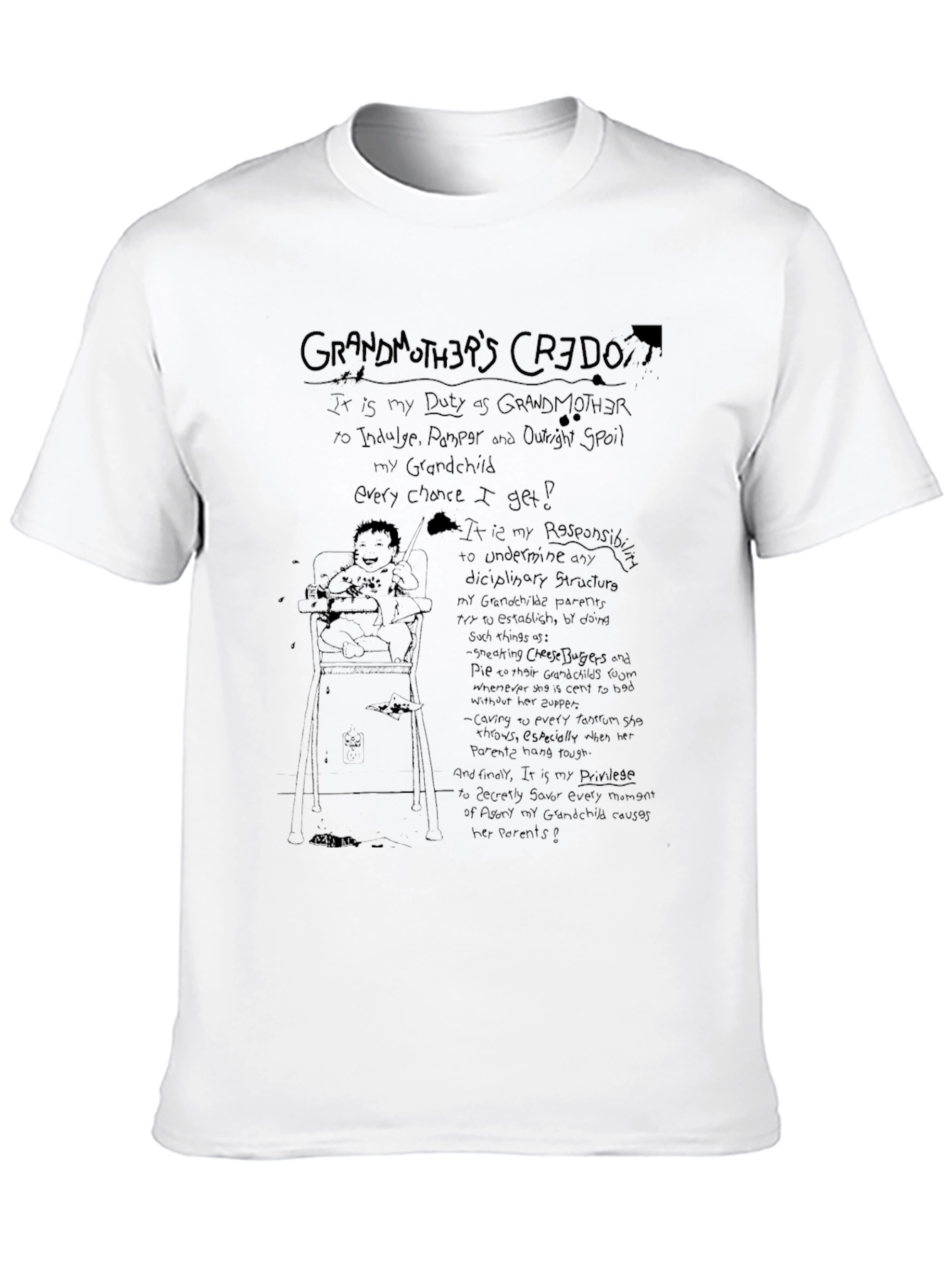 Black Grandmother's Credo Graphic Tee view 10
