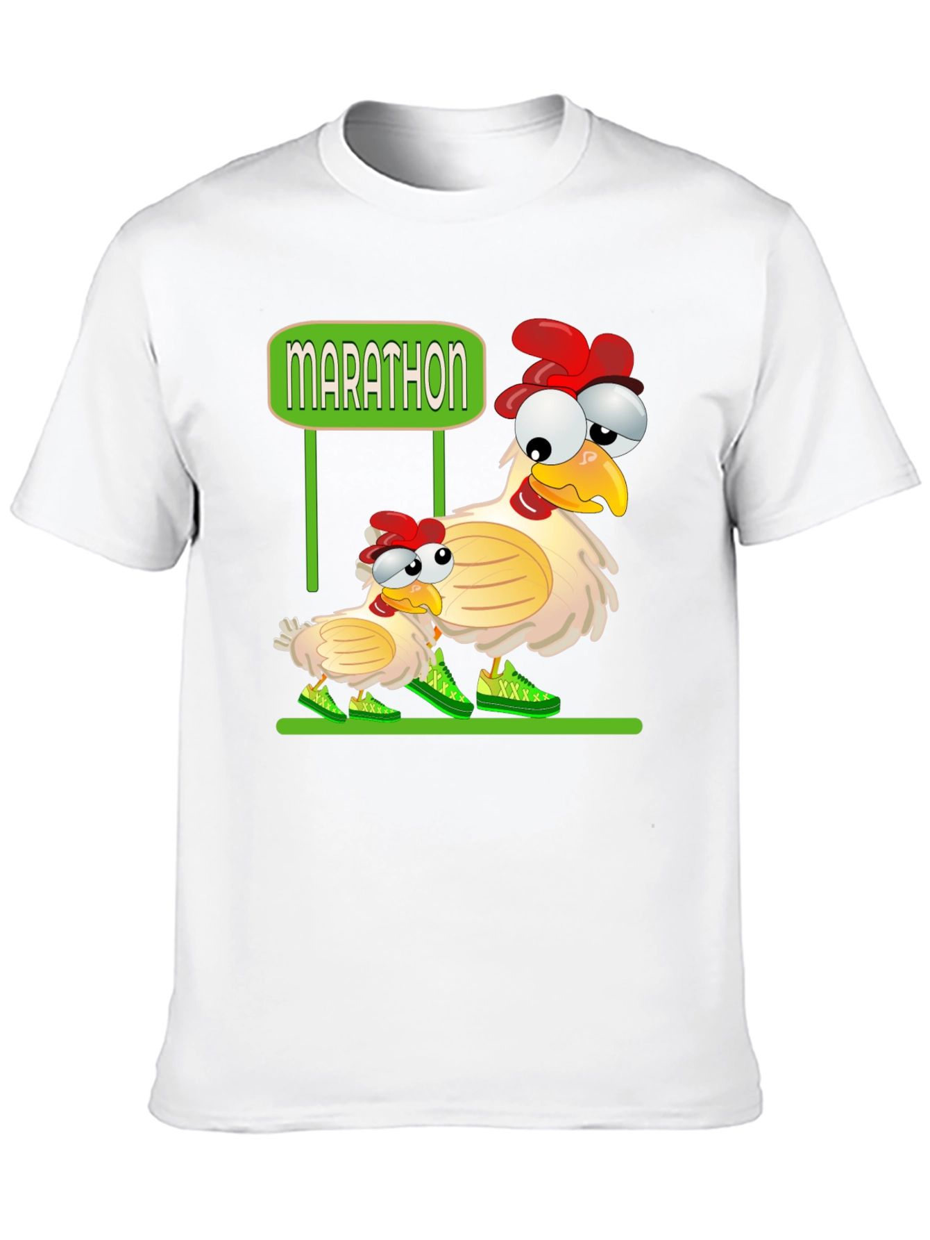 Black Marathon Chicken T-Shirt view 10