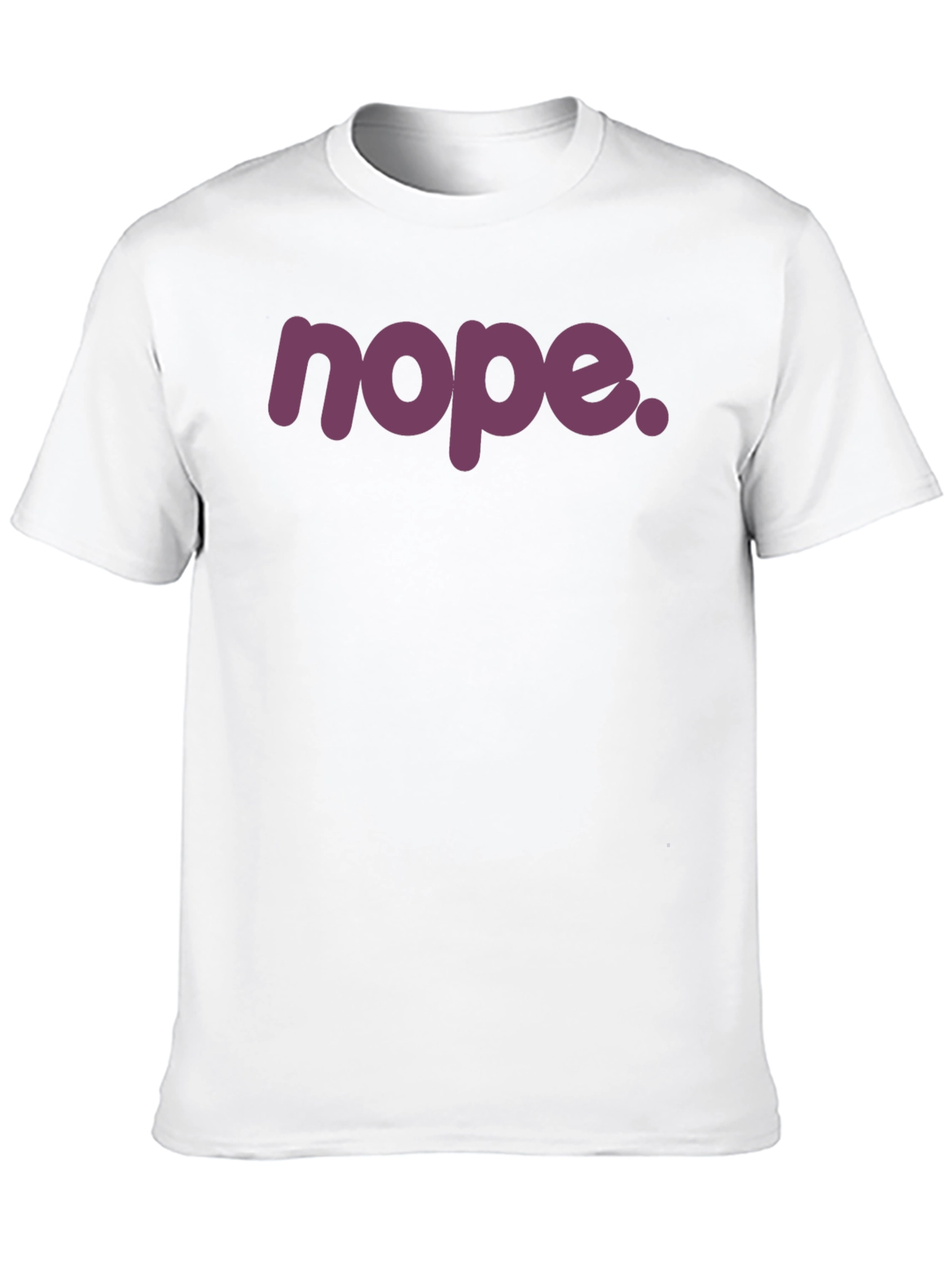 Black Nope Graphic T-Shirt - Unisex Crew Neck Tee view 10