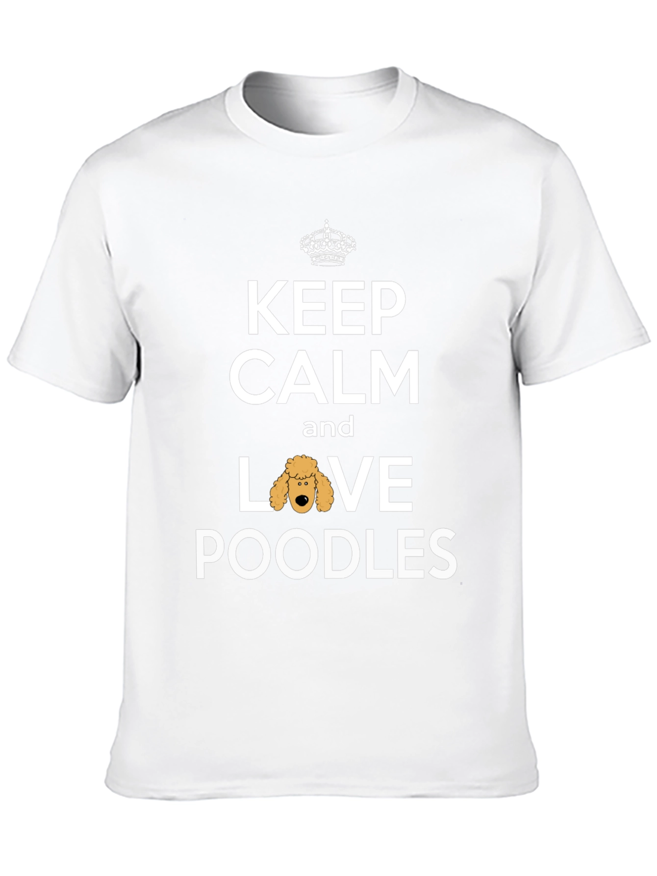 Black Keep Calm and Love Poodles T-Shirt view 10