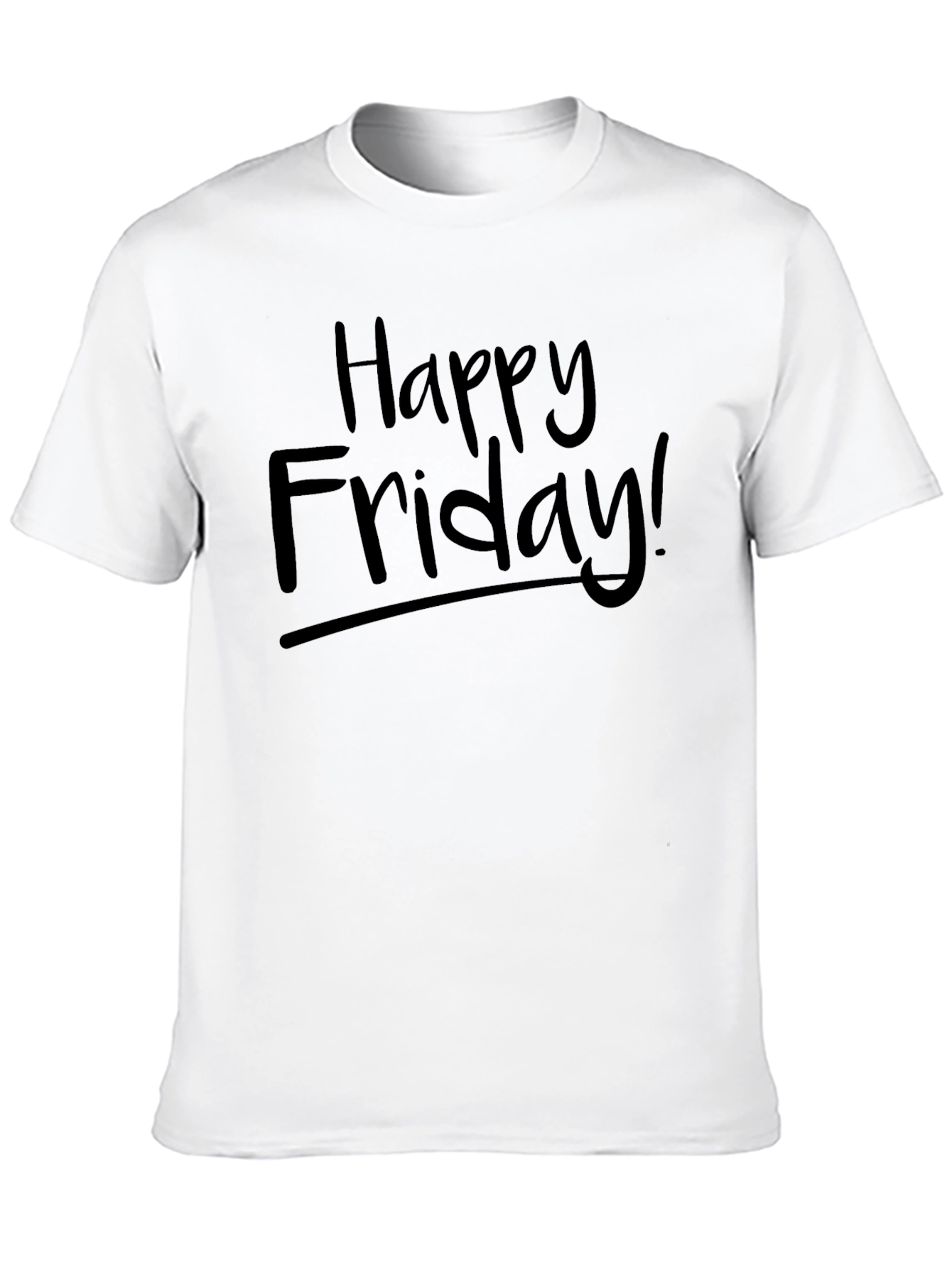 Black Happy Friday! Graphic T-Shirt - Black view 10