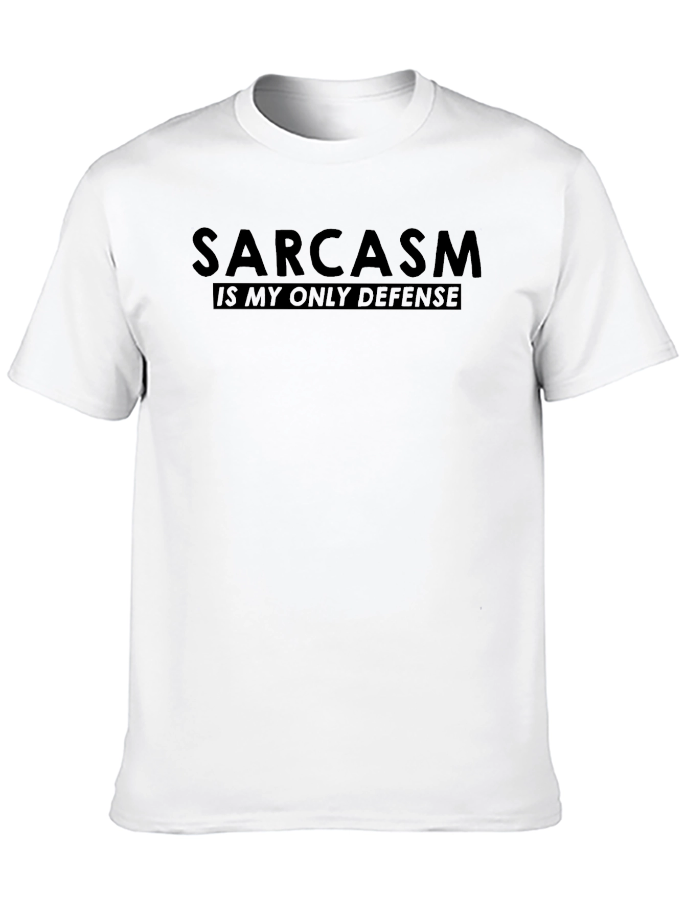 Black Sarcasm is My Only Defense Graphic T-Shirt view 10