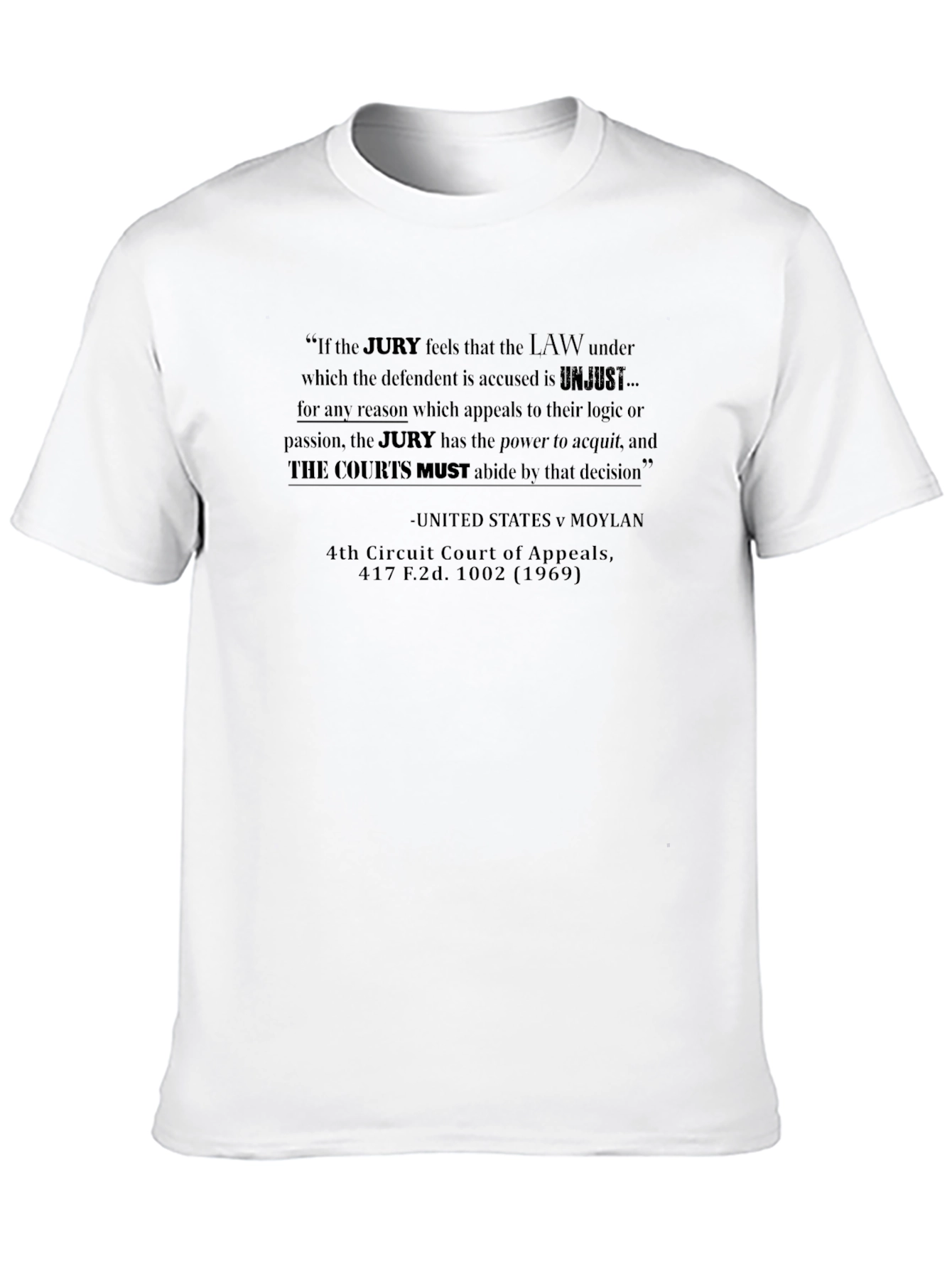Black Jury Nullification Quote Tee - United States v Moylan view 10