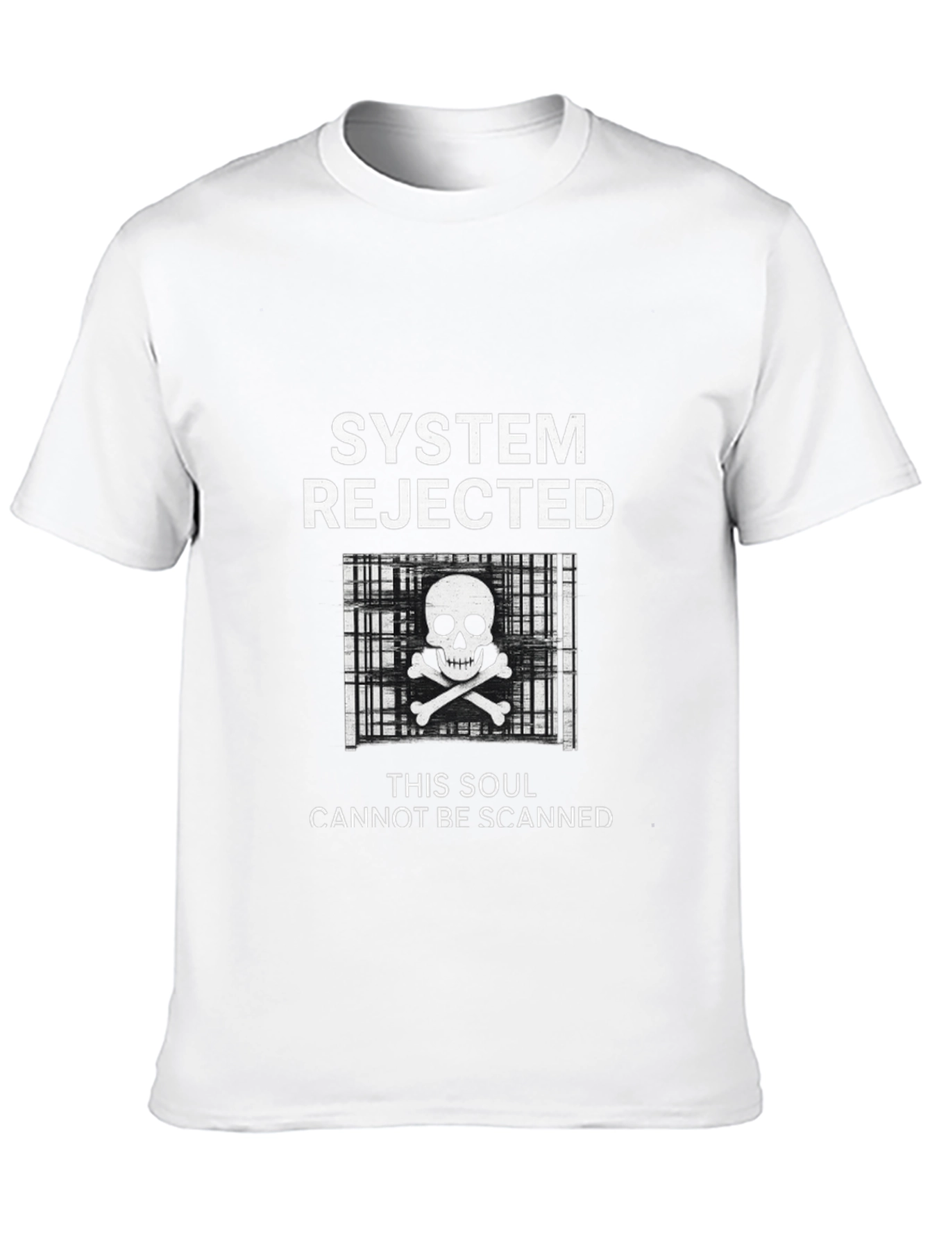 Black System Rejected Skull T-Shirt view 10