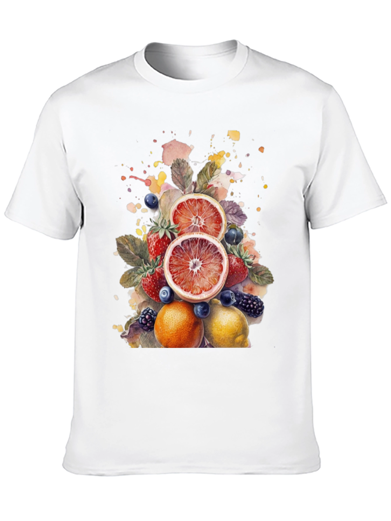 Black Fruit Splash Graphic Tee view 10