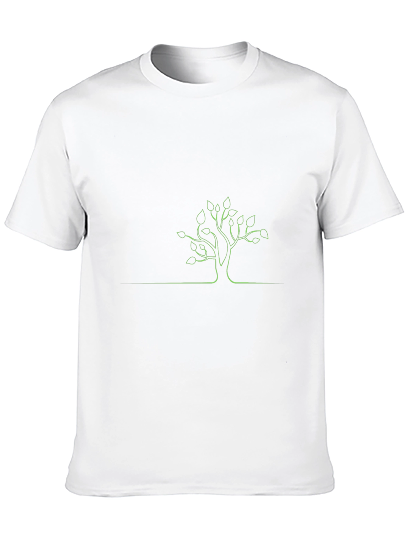 Black Minimalist Tree Graphic T-Shirt view 10