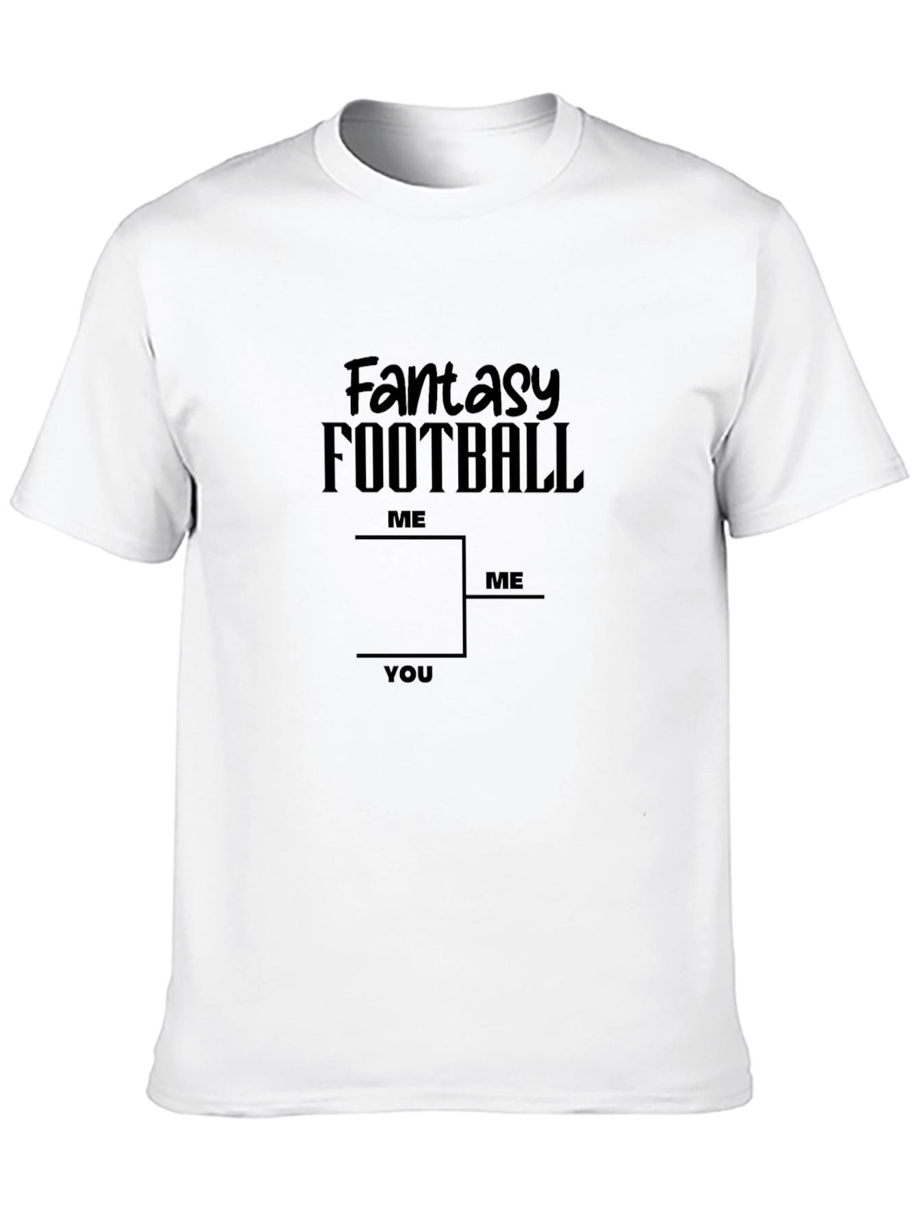 Black Fantasy Football Bracket T-Shirt - Win Your League! view 10