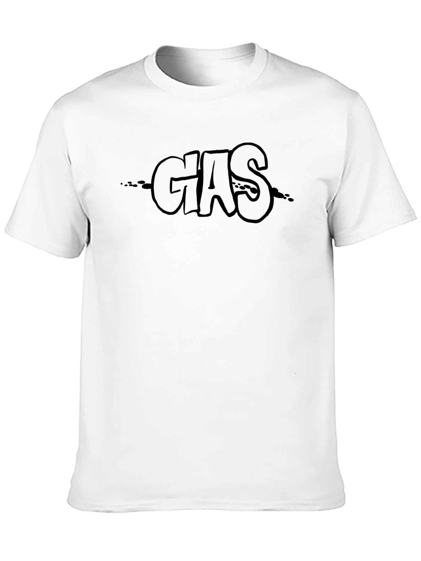 Black GAS Graphic Print T-Shirt - Black Crew Neck Tee view 10